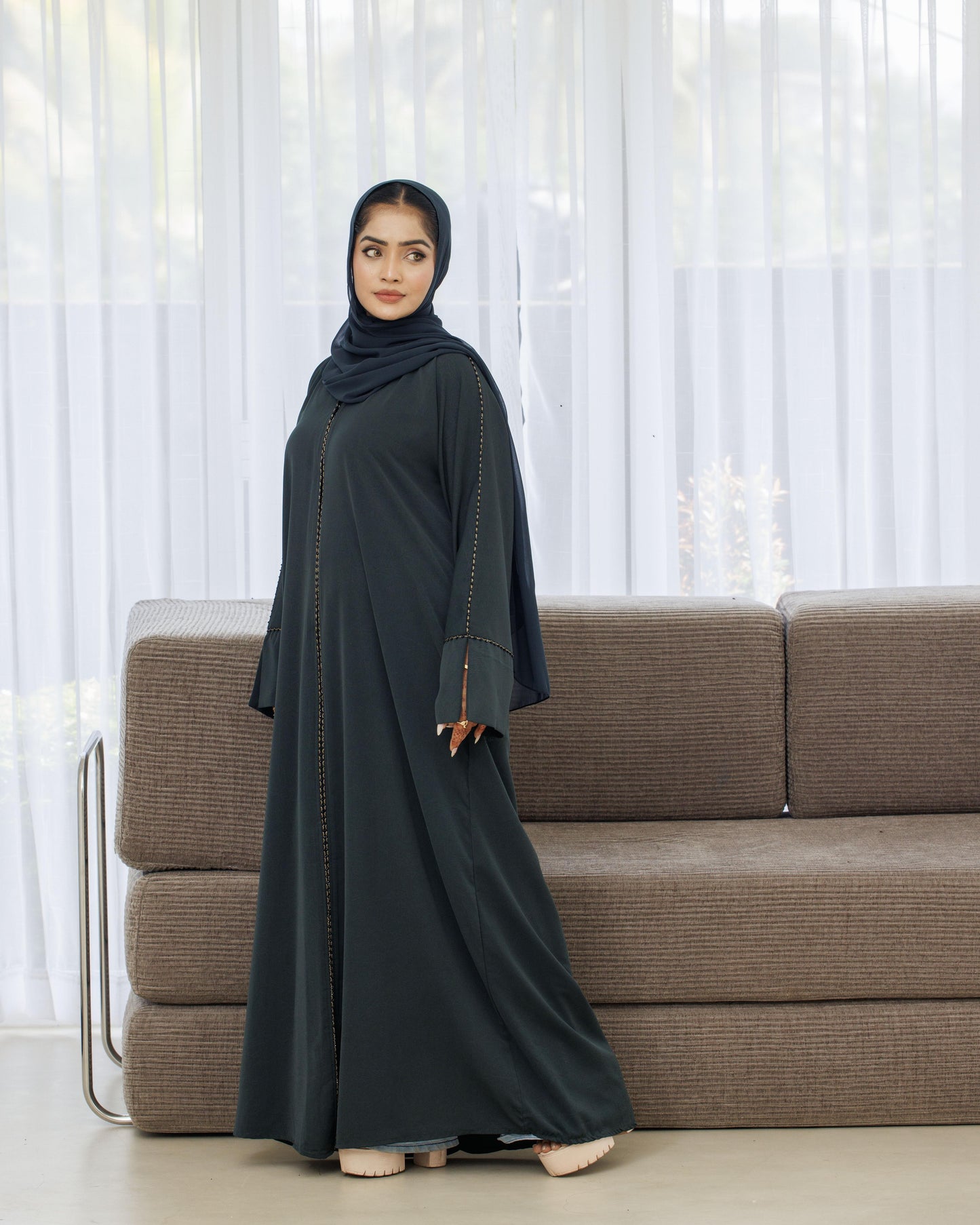 Divine Green Abaya
