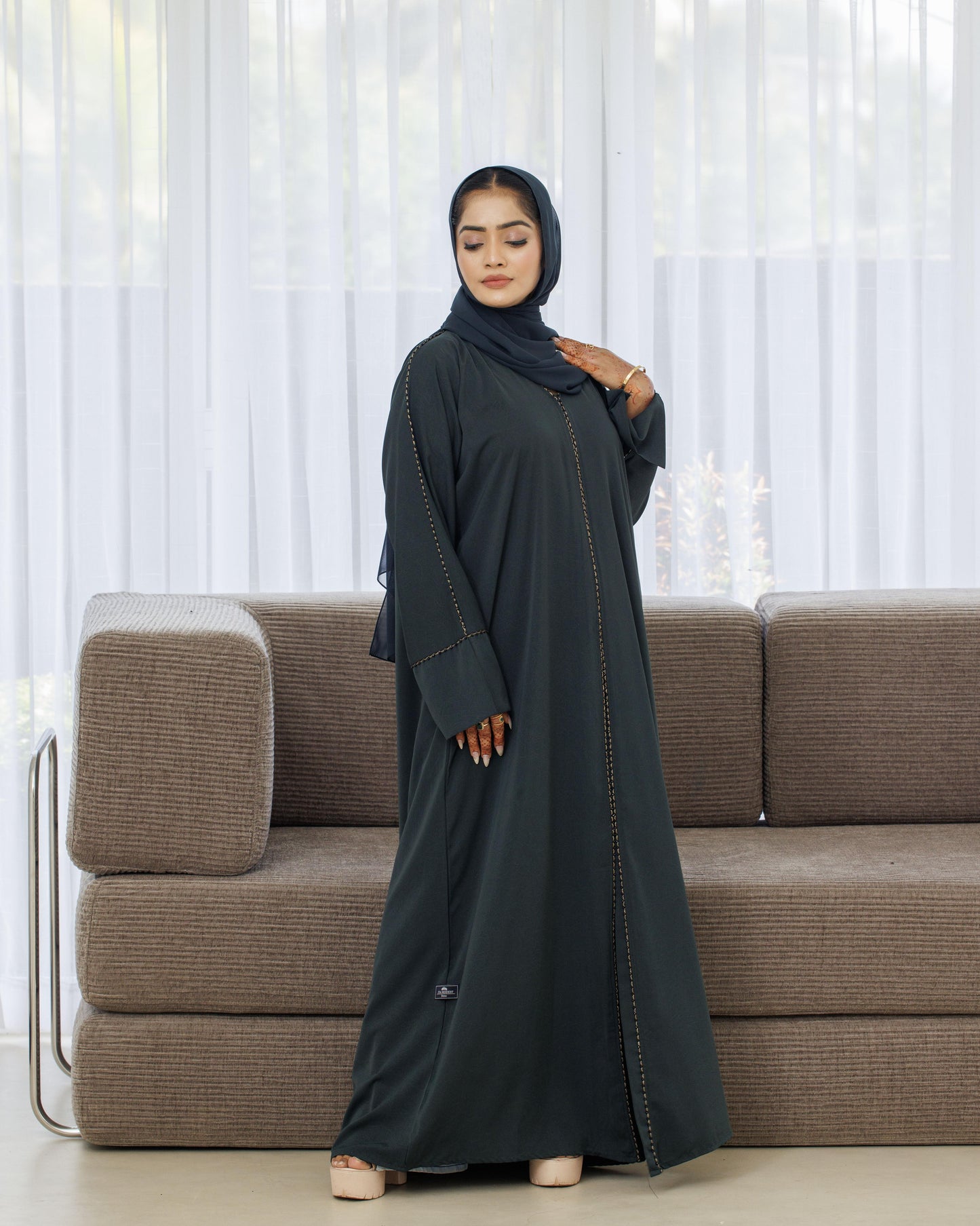 Divine Green Abaya