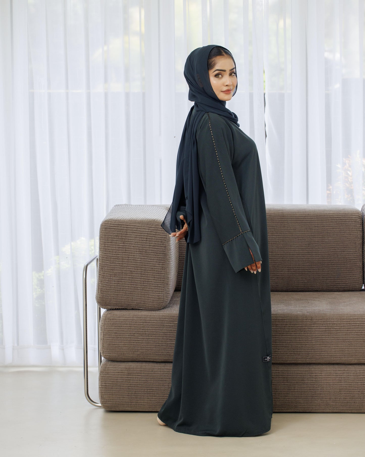 Divine Green Abaya