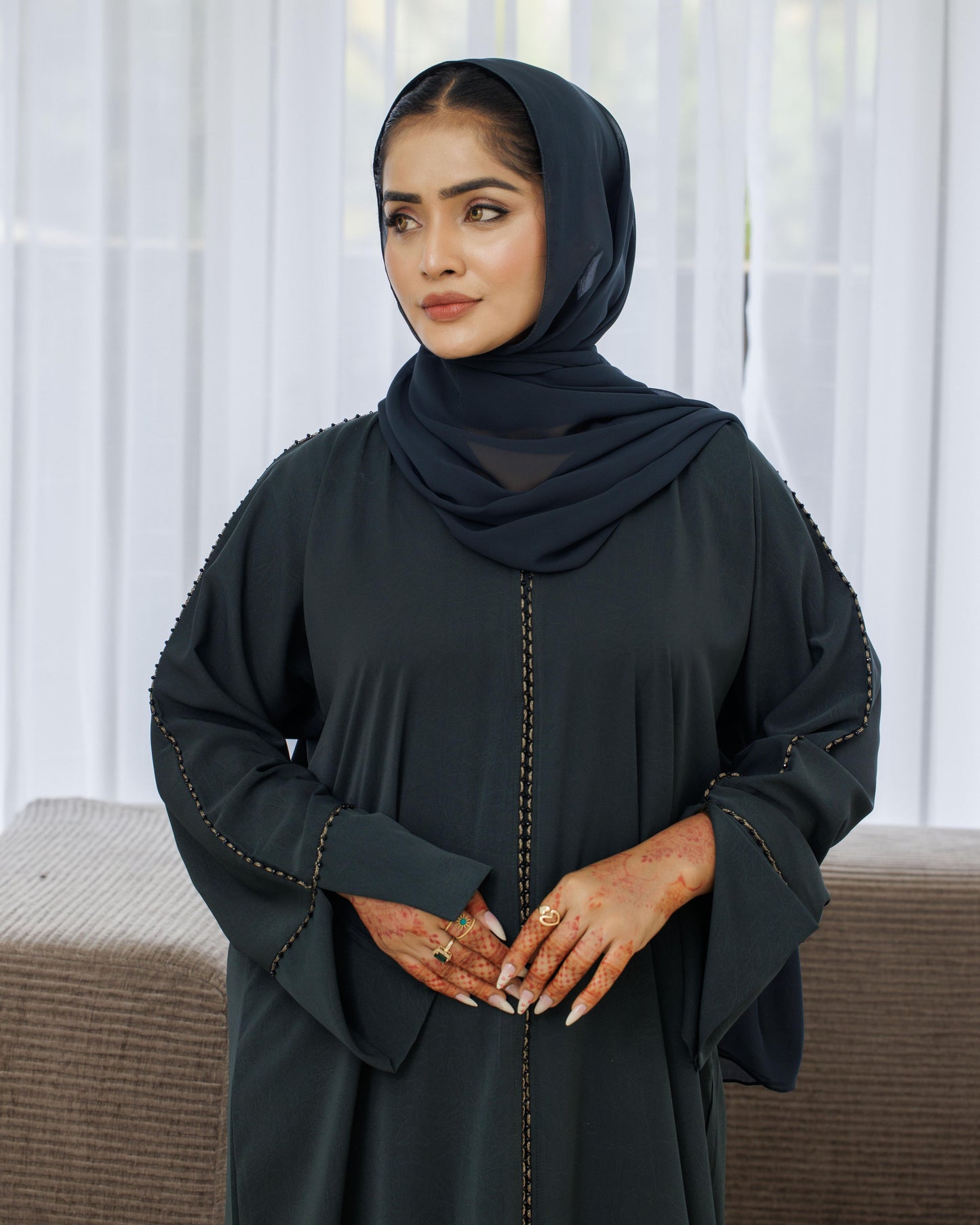 Divine Green Abaya
