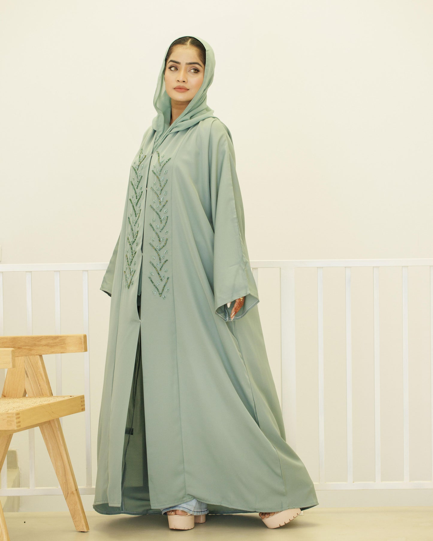Dreamy Evergreen Abaya