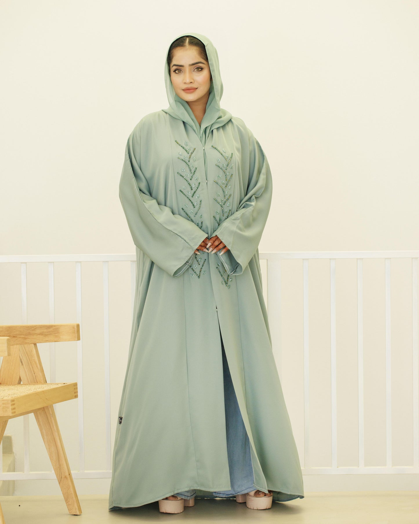 Dreamy Evergreen Abaya