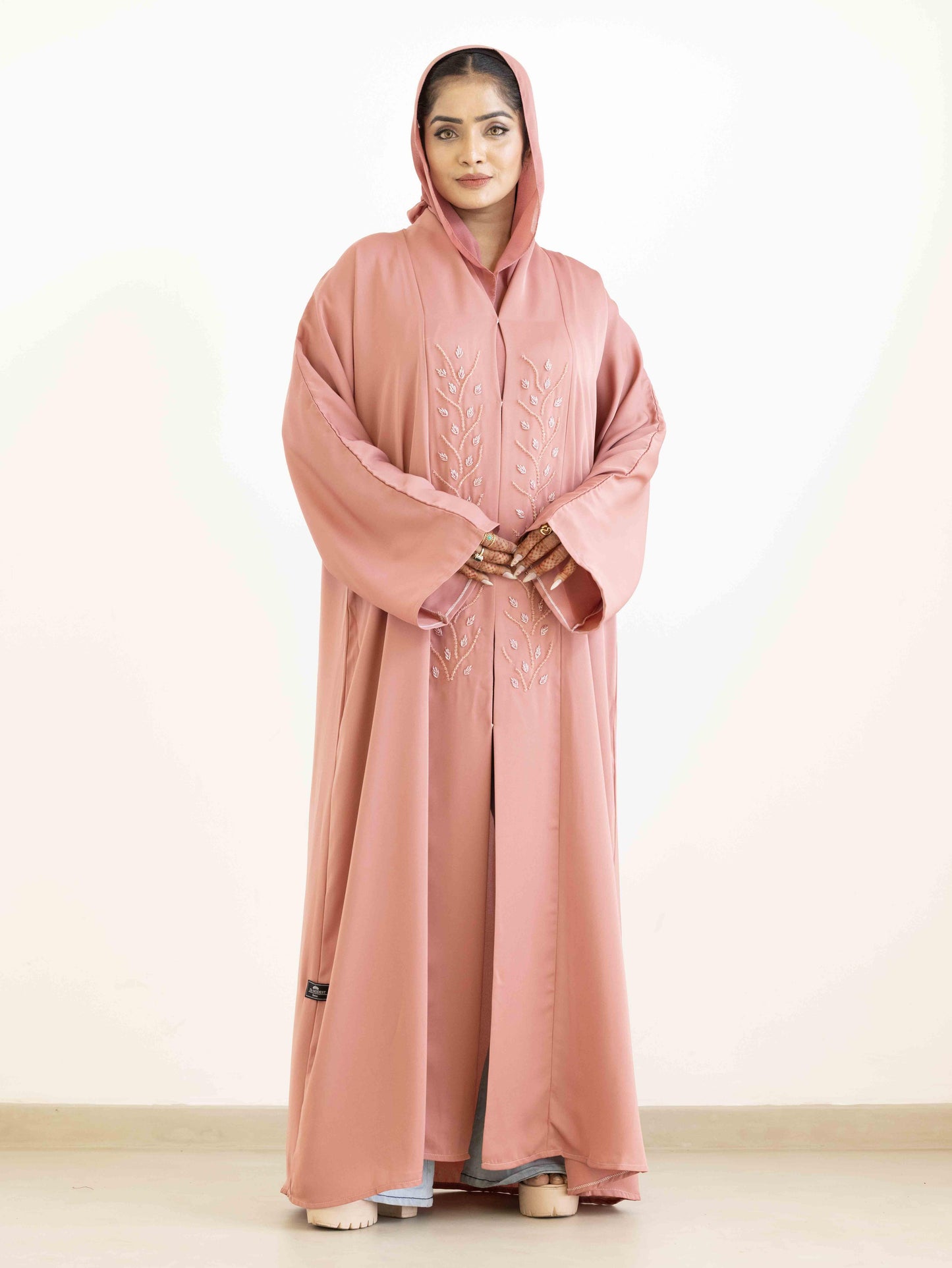 Dreamy Rose Petal Abaya