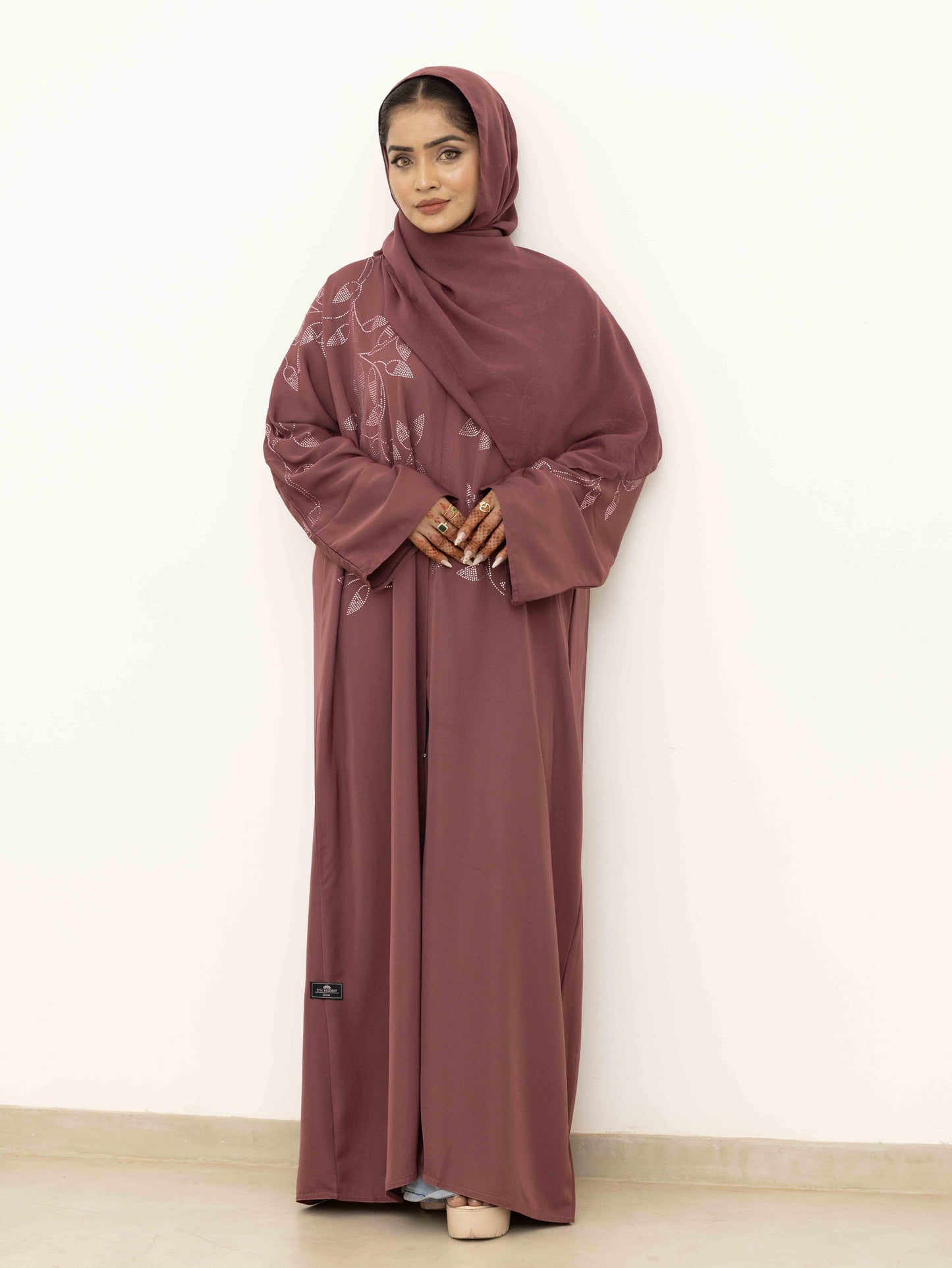 Ivy Glow Purple Abaya