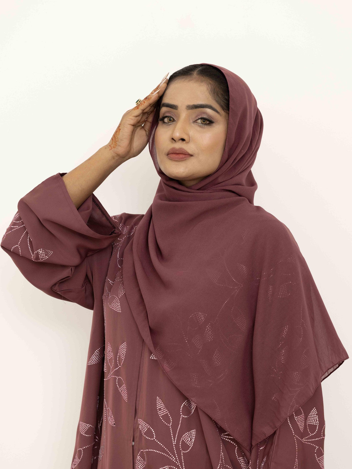 Ivy Glow Purple Abaya