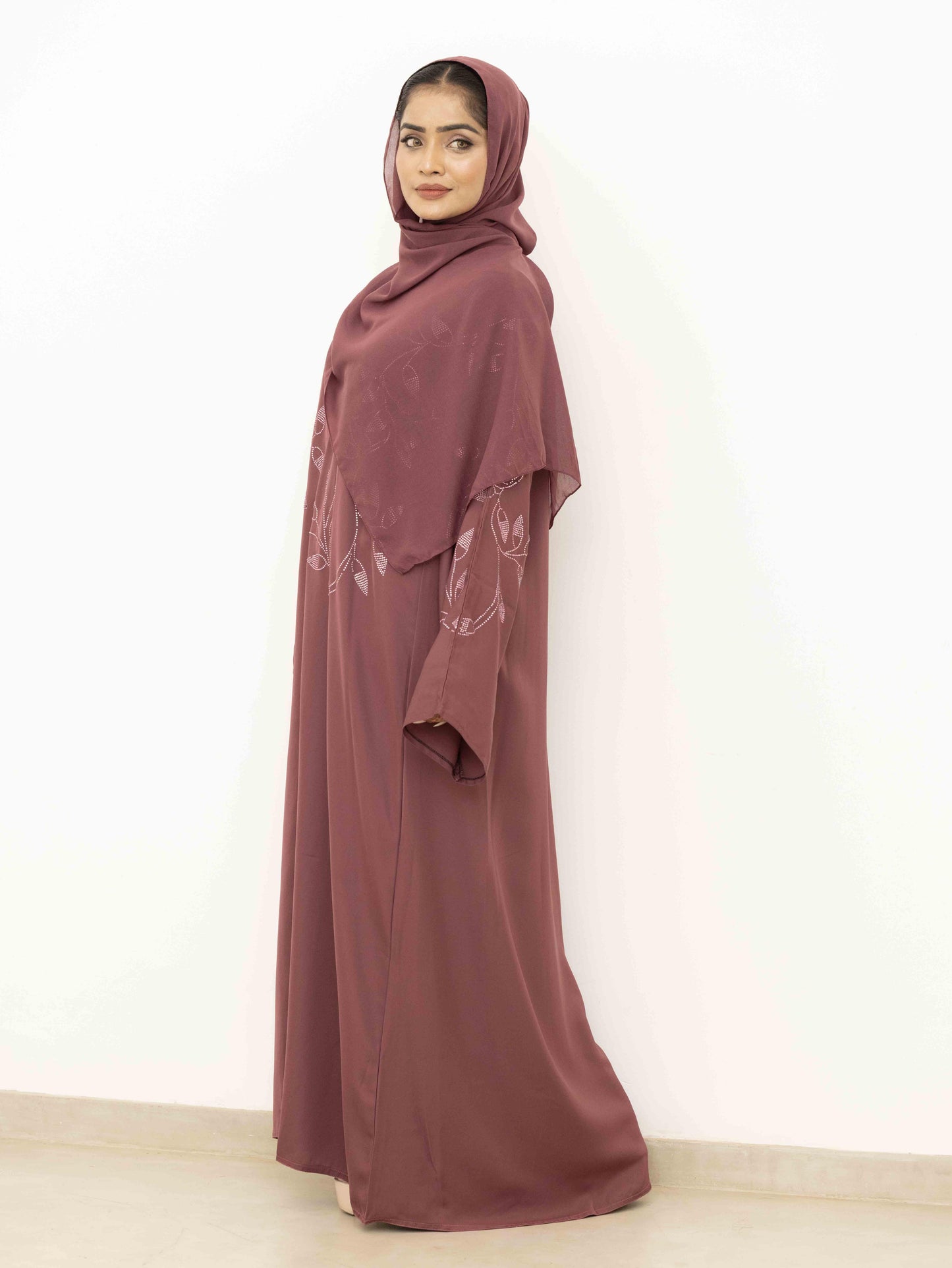 Ivy Glow Purple Abaya
