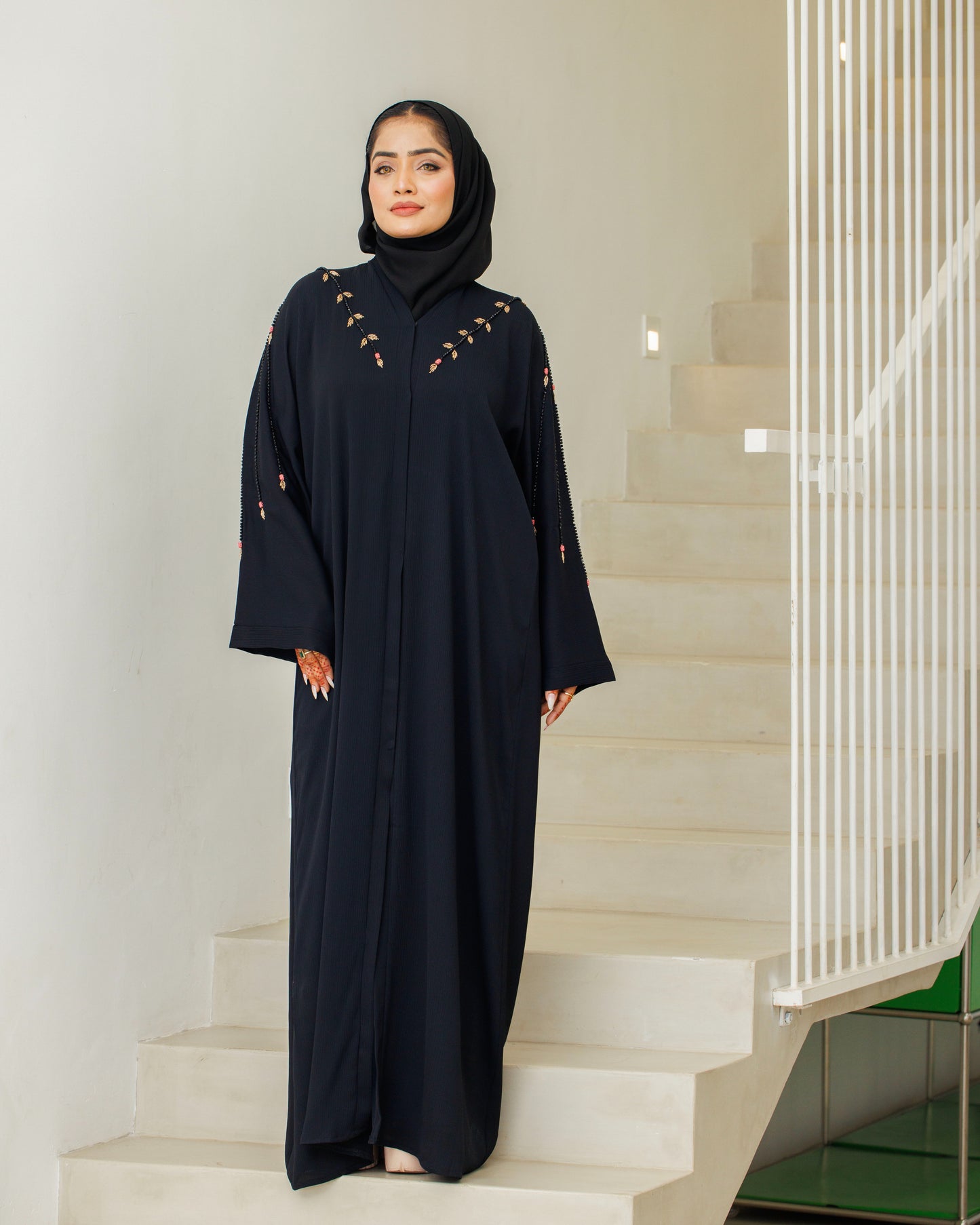 Midnight Rose Abaya