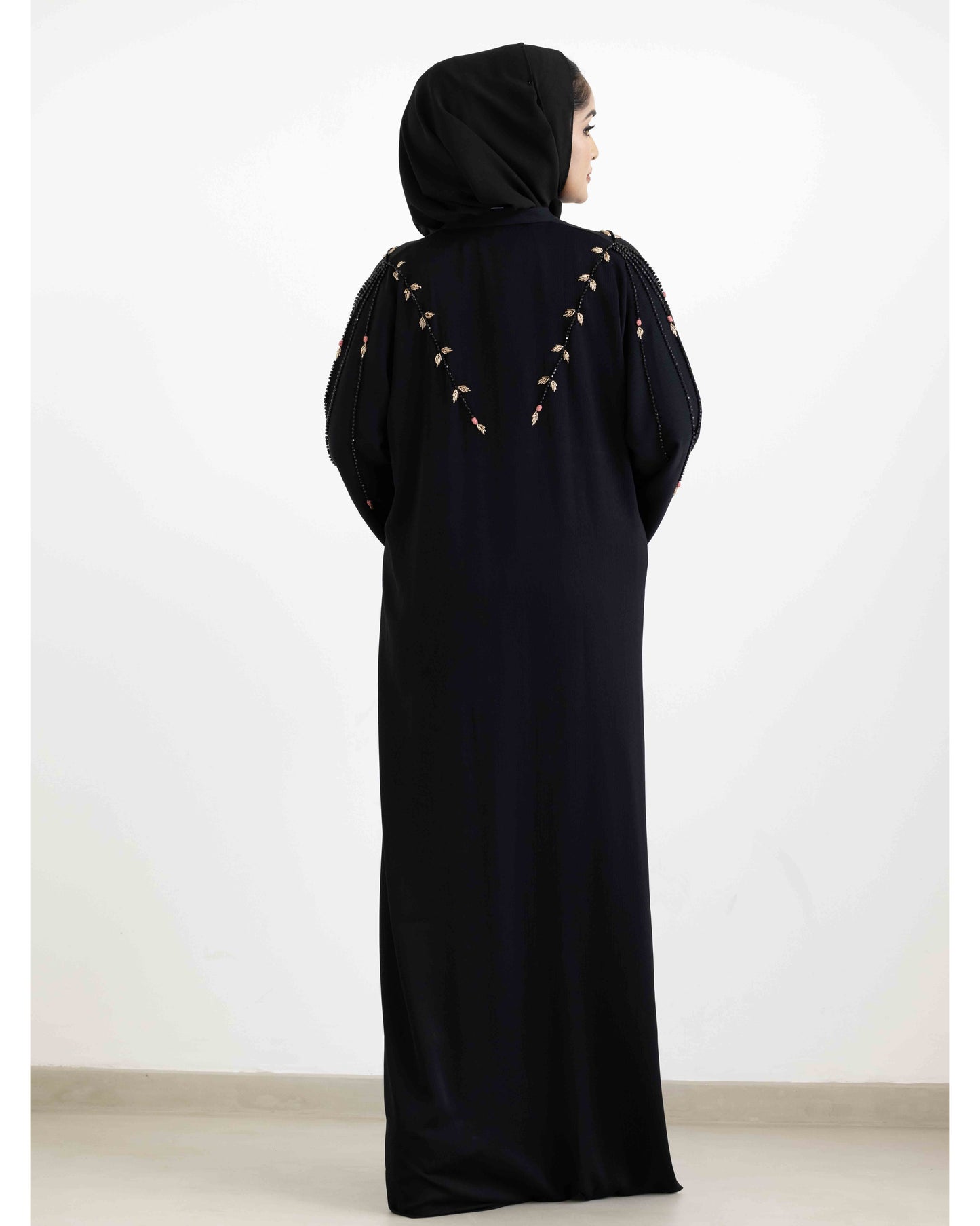 Midnight Rose Abaya