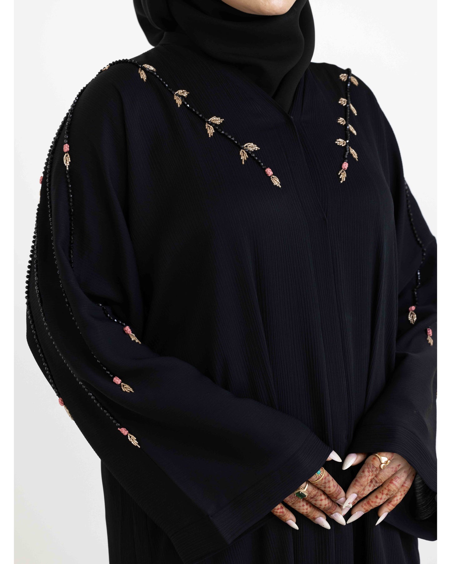Midnight Rose Abaya