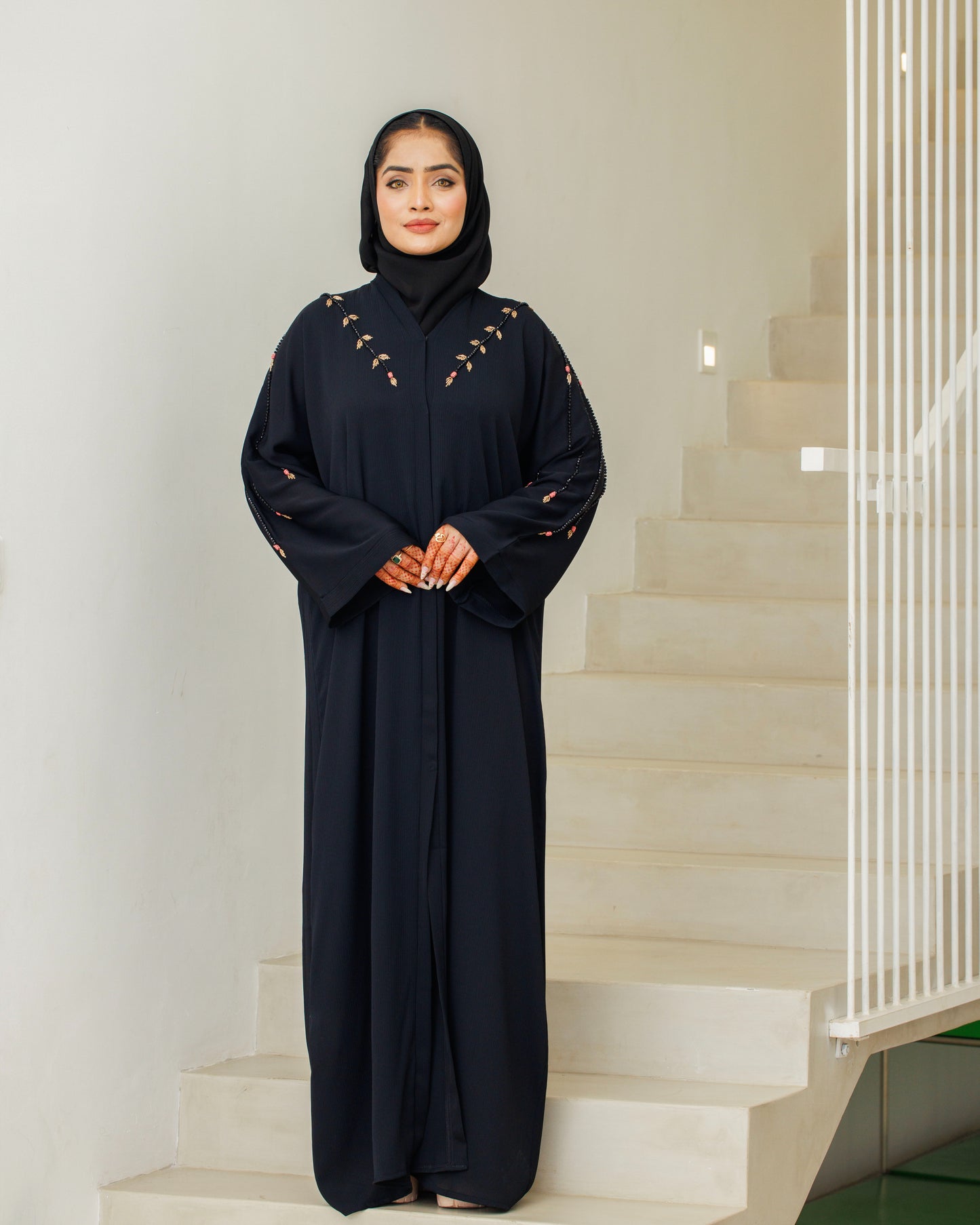 Midnight Rose Abaya