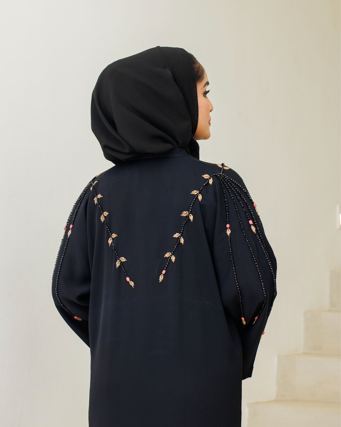 Midnight Rose Abaya