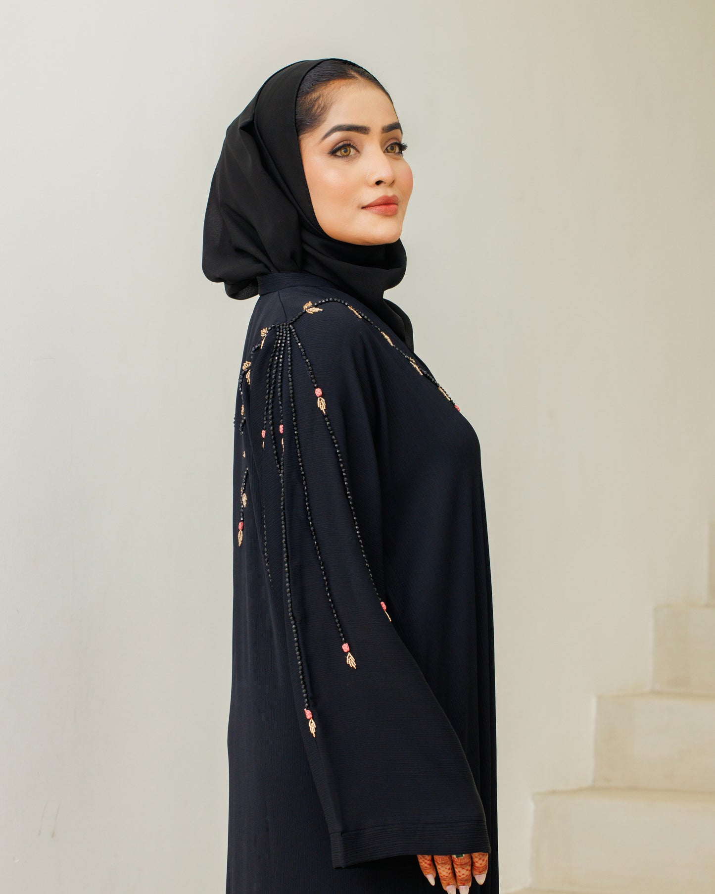 Midnight Rose Abaya