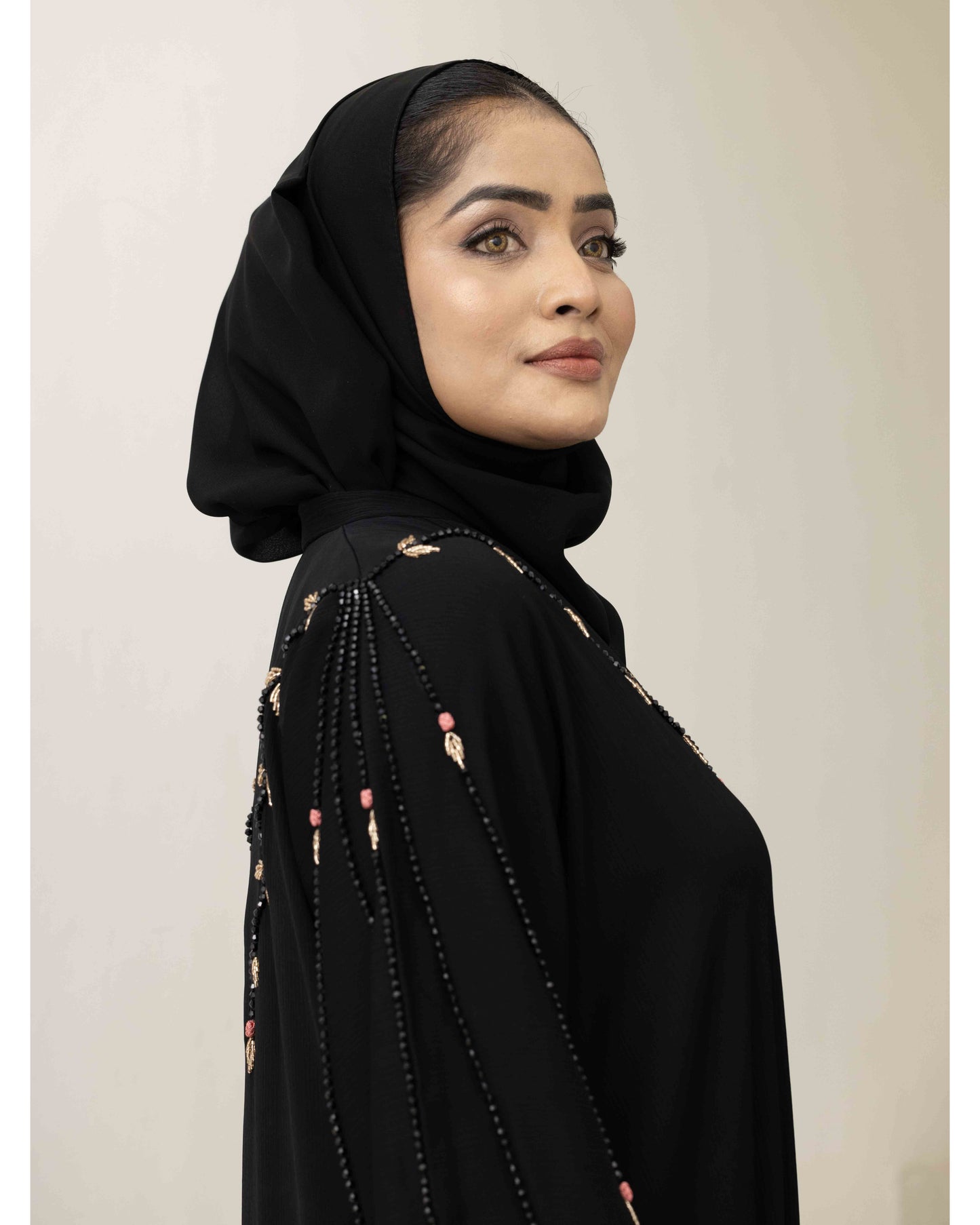 Midnight Rose Abaya