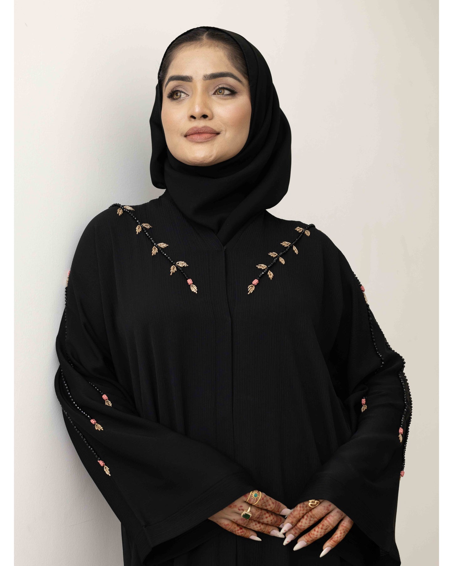 Midnight Rose Abaya