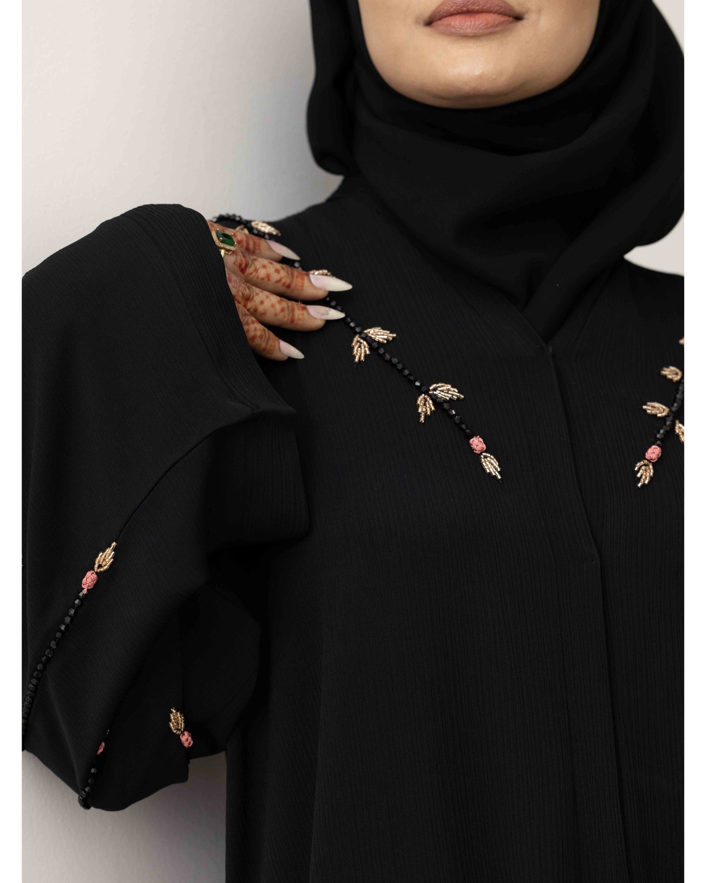 Midnight Rose Abaya