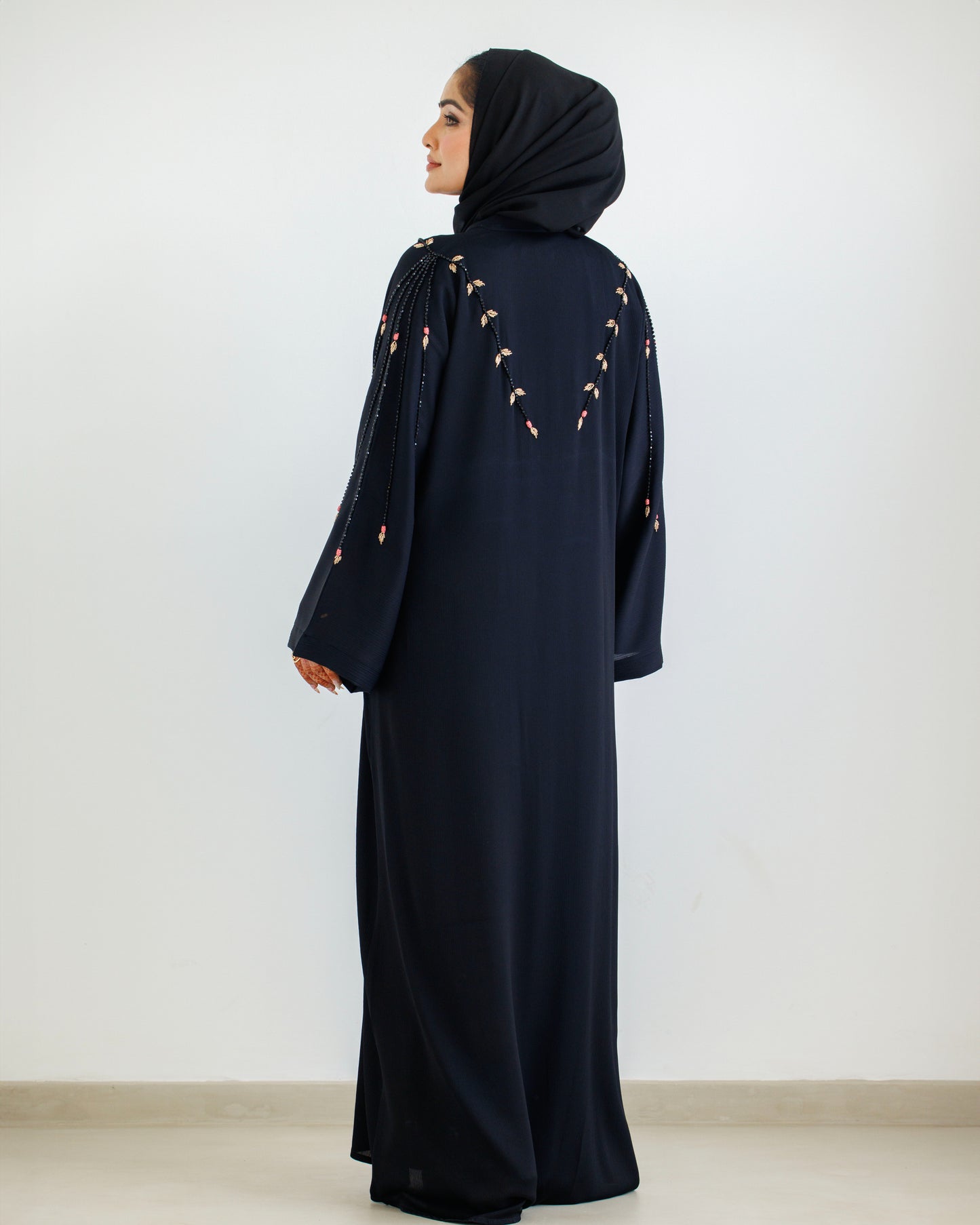 Midnight Rose Abaya