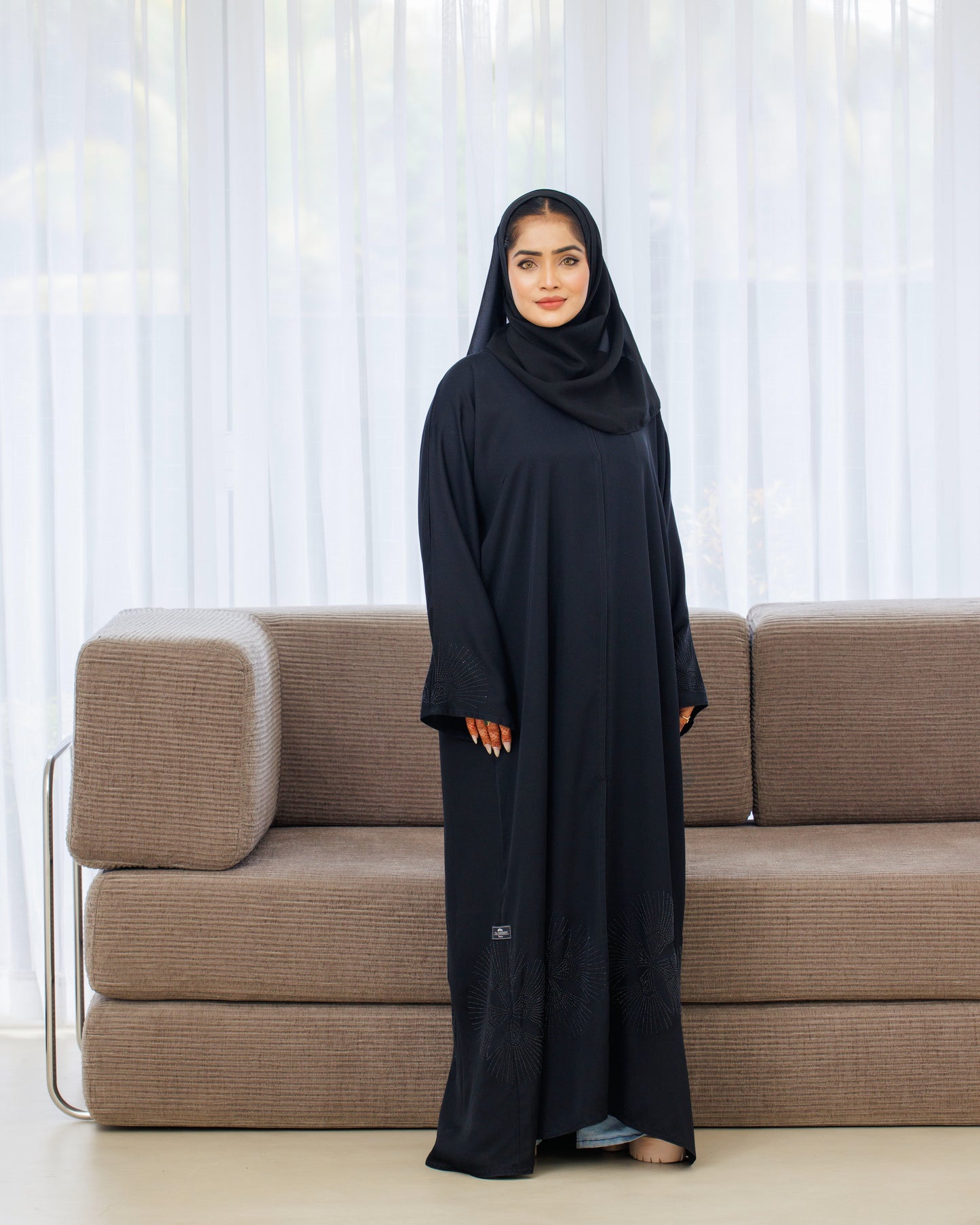 Midnight Sparkle Abaya