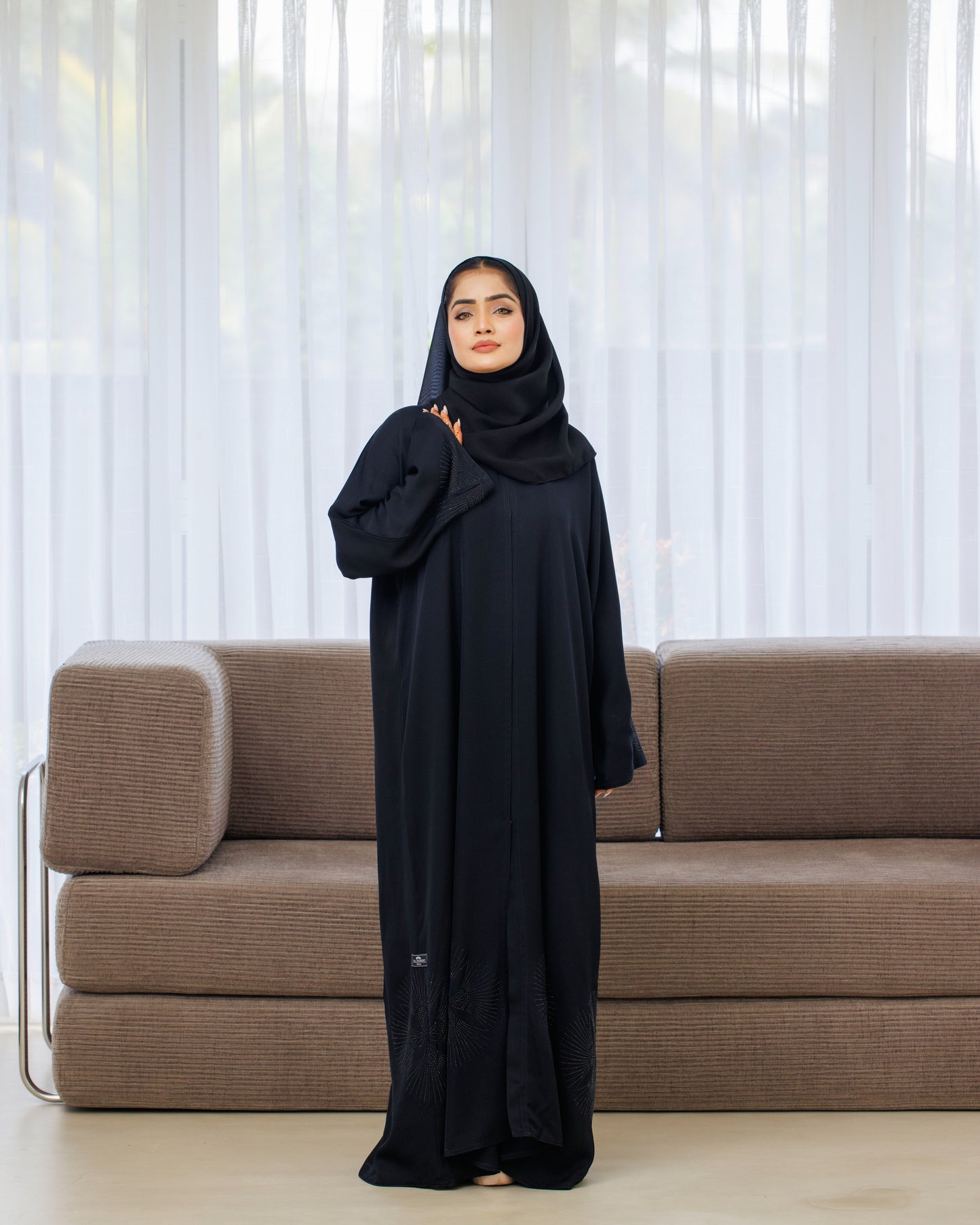 Midnight Sparkle Abaya