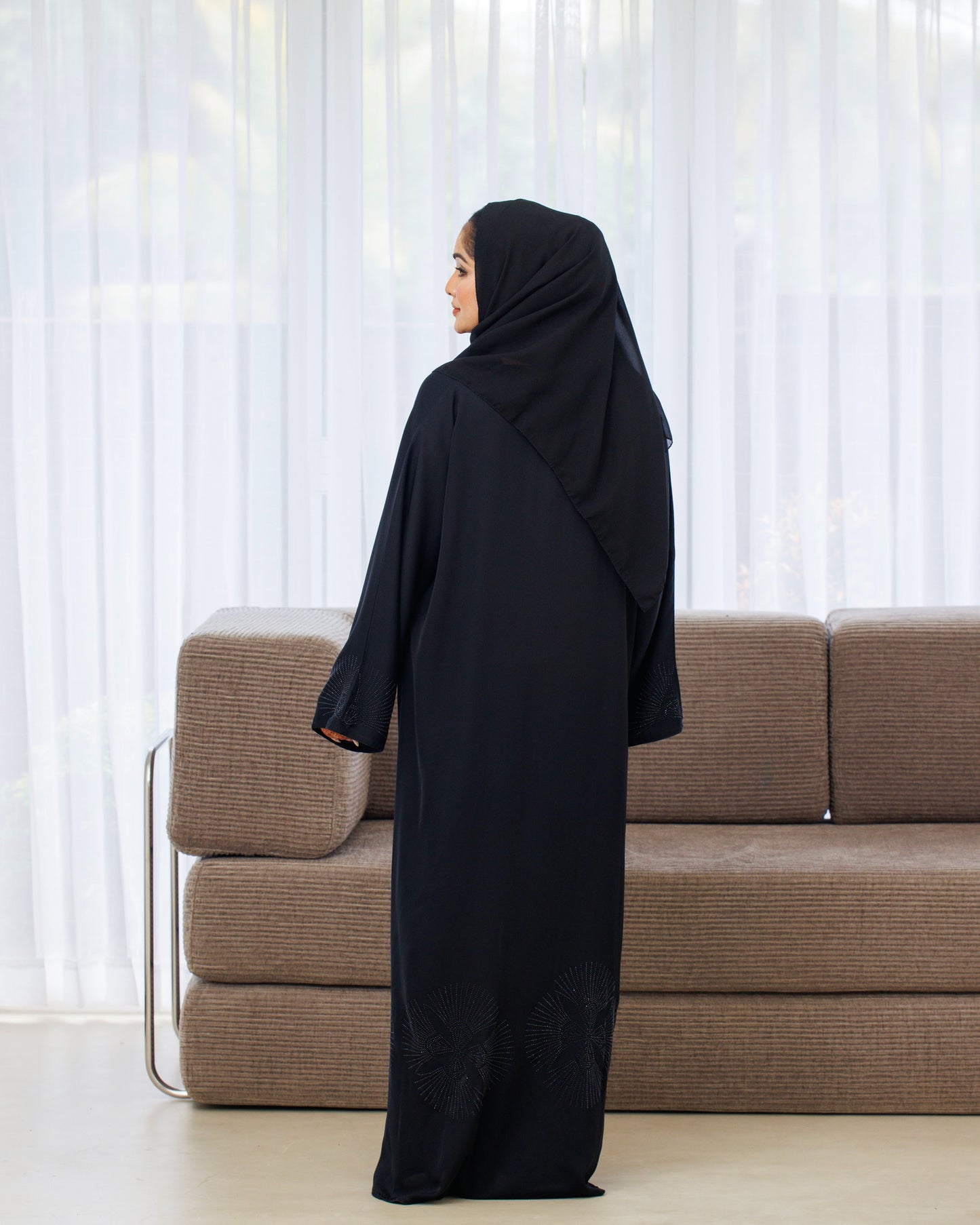 Midnight Sparkle Abaya