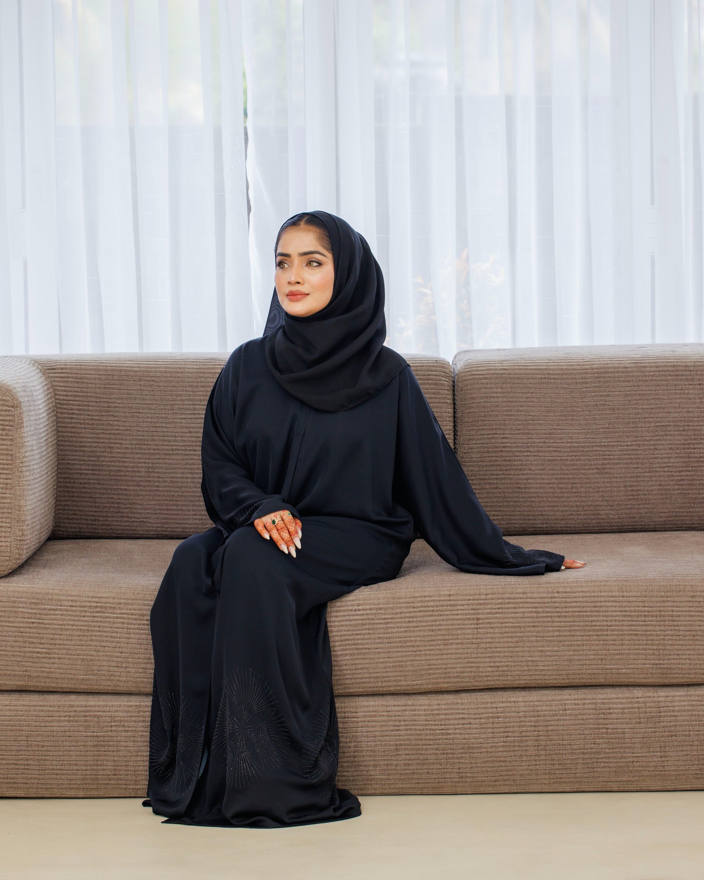 Midnight Sparkle Abaya