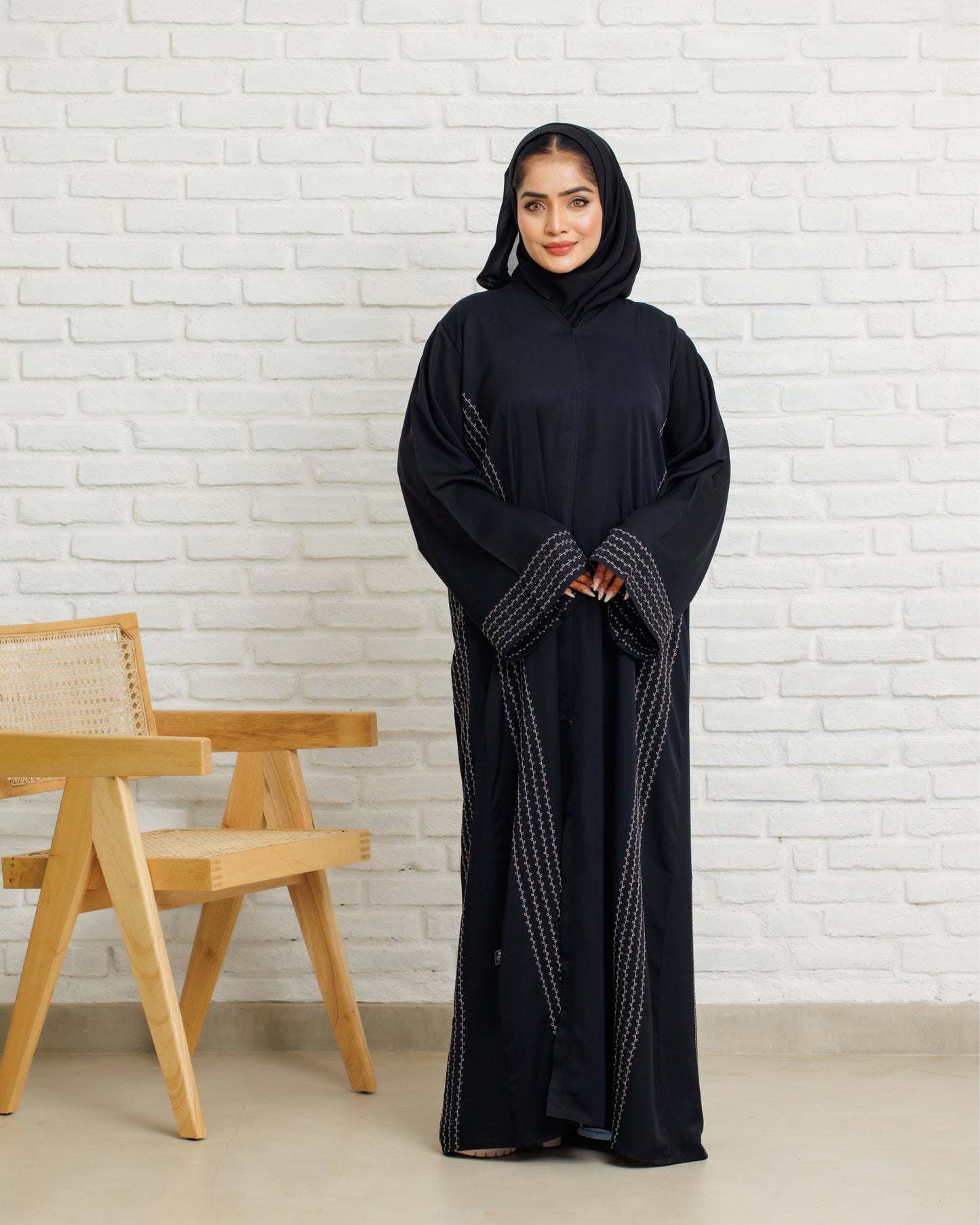 Moonlit Black Abaya