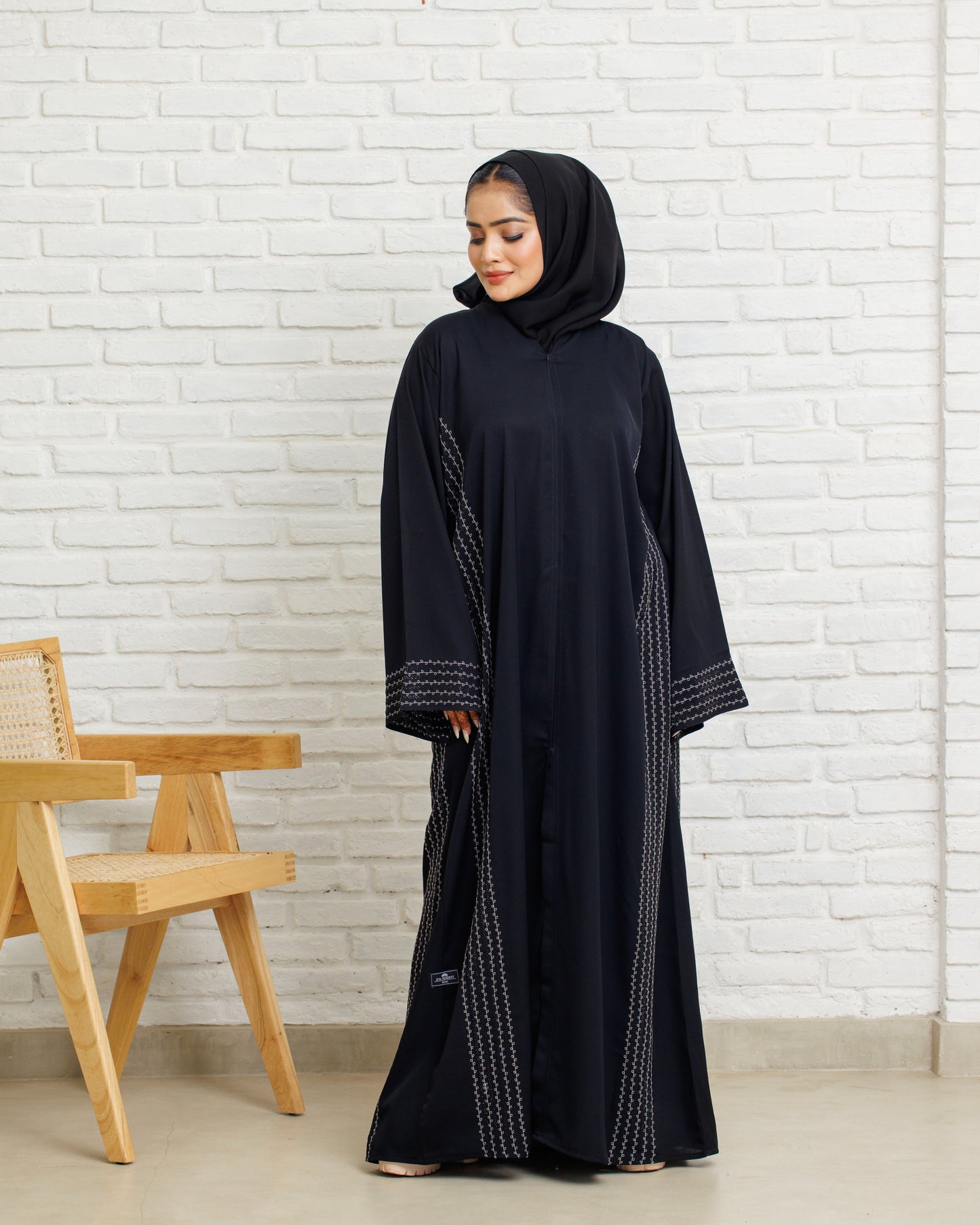 Moonlit Black Abaya