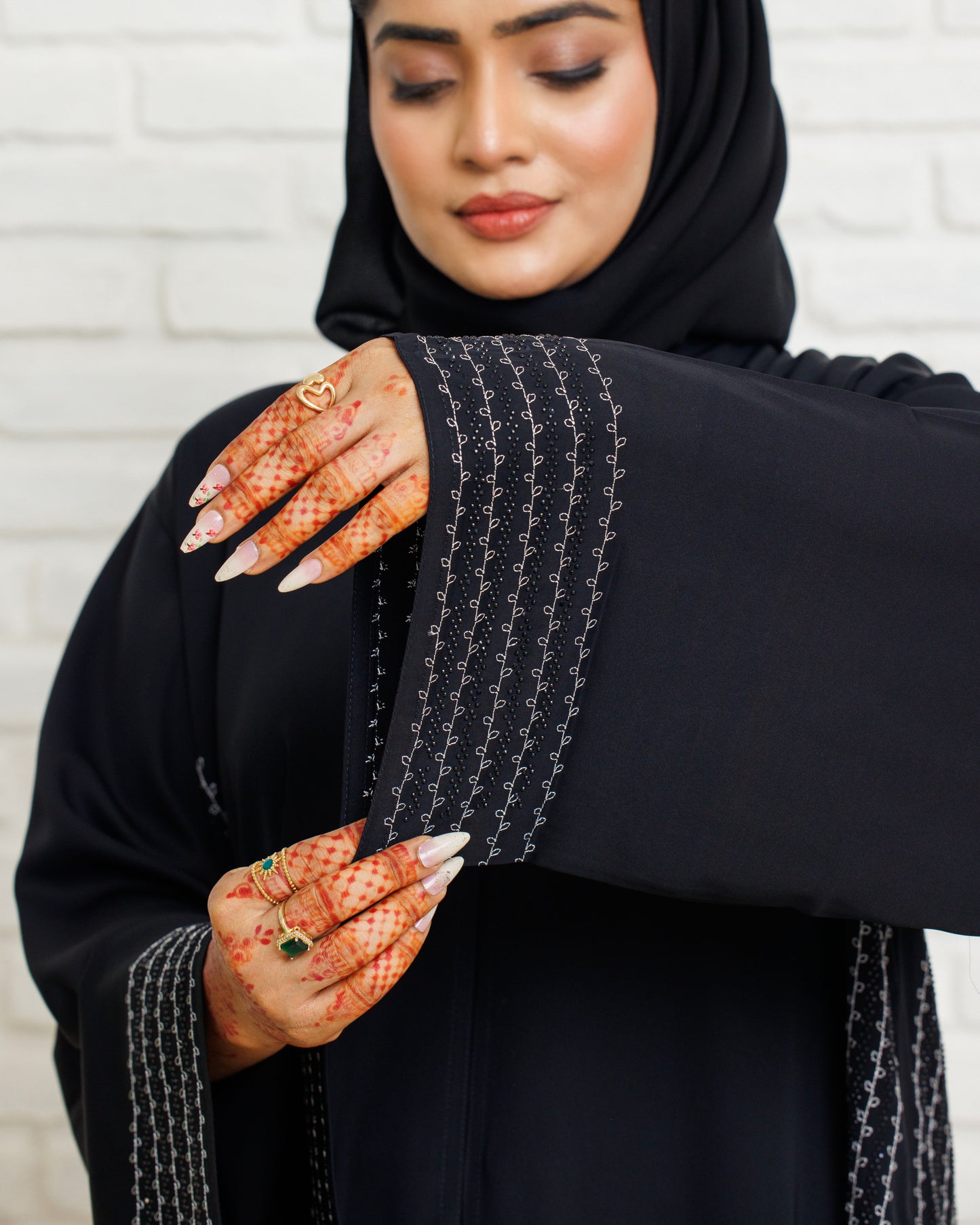 Moonlit Black Abaya