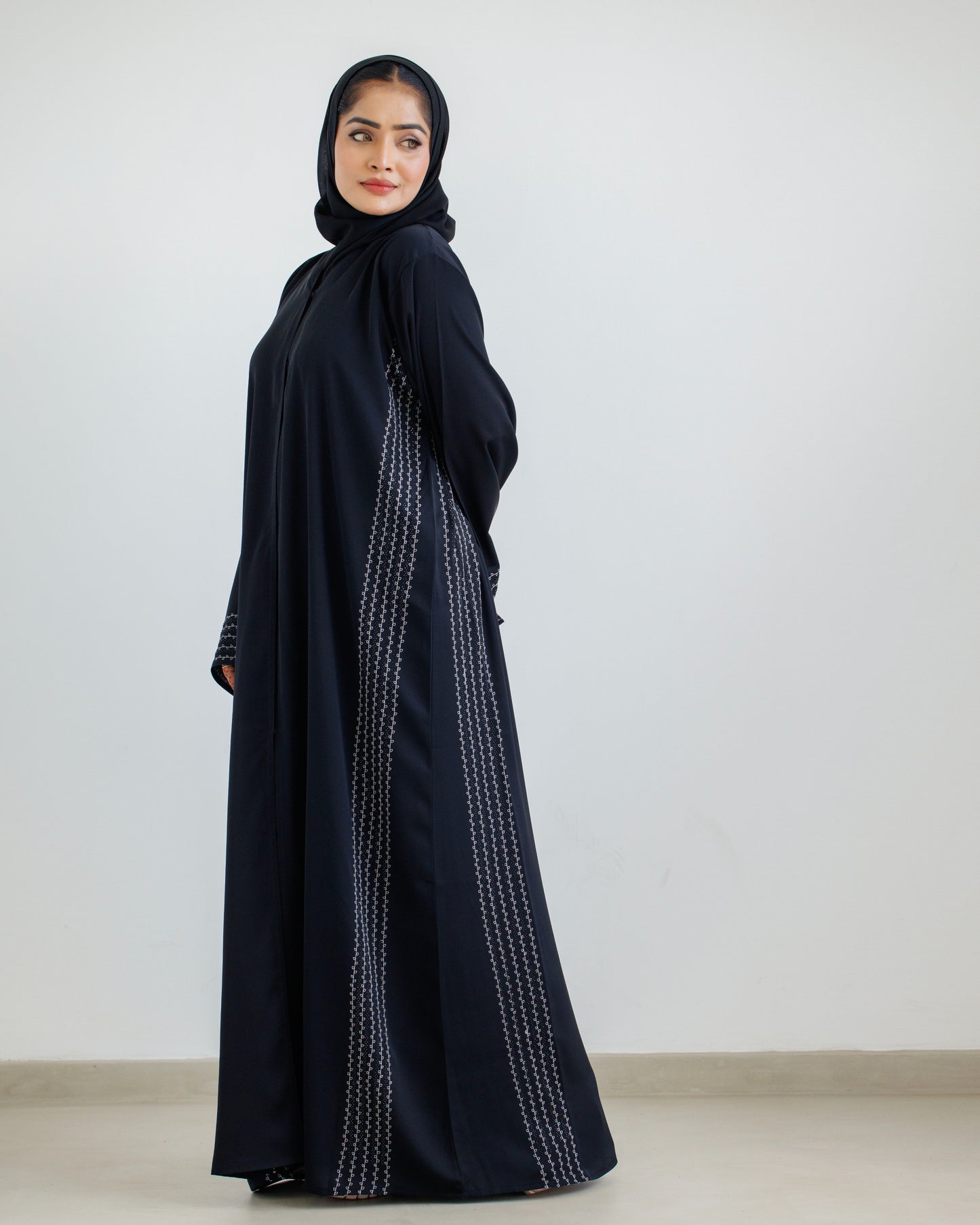 Moonlit Black Abaya
