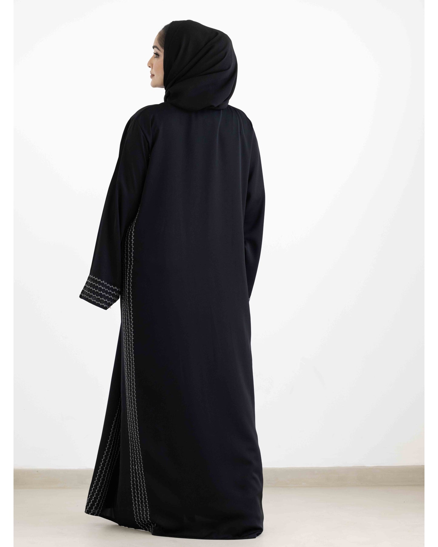 Moonlit Black Abaya