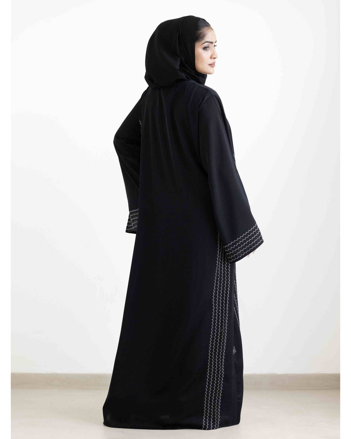 Moonlit Black Abaya
