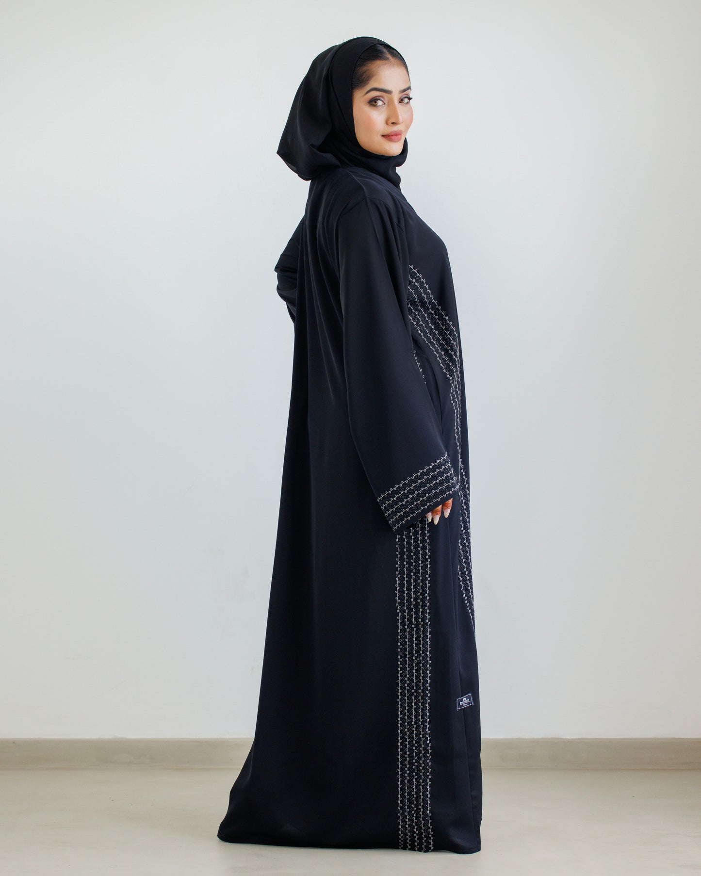 Moonlit Black Abaya