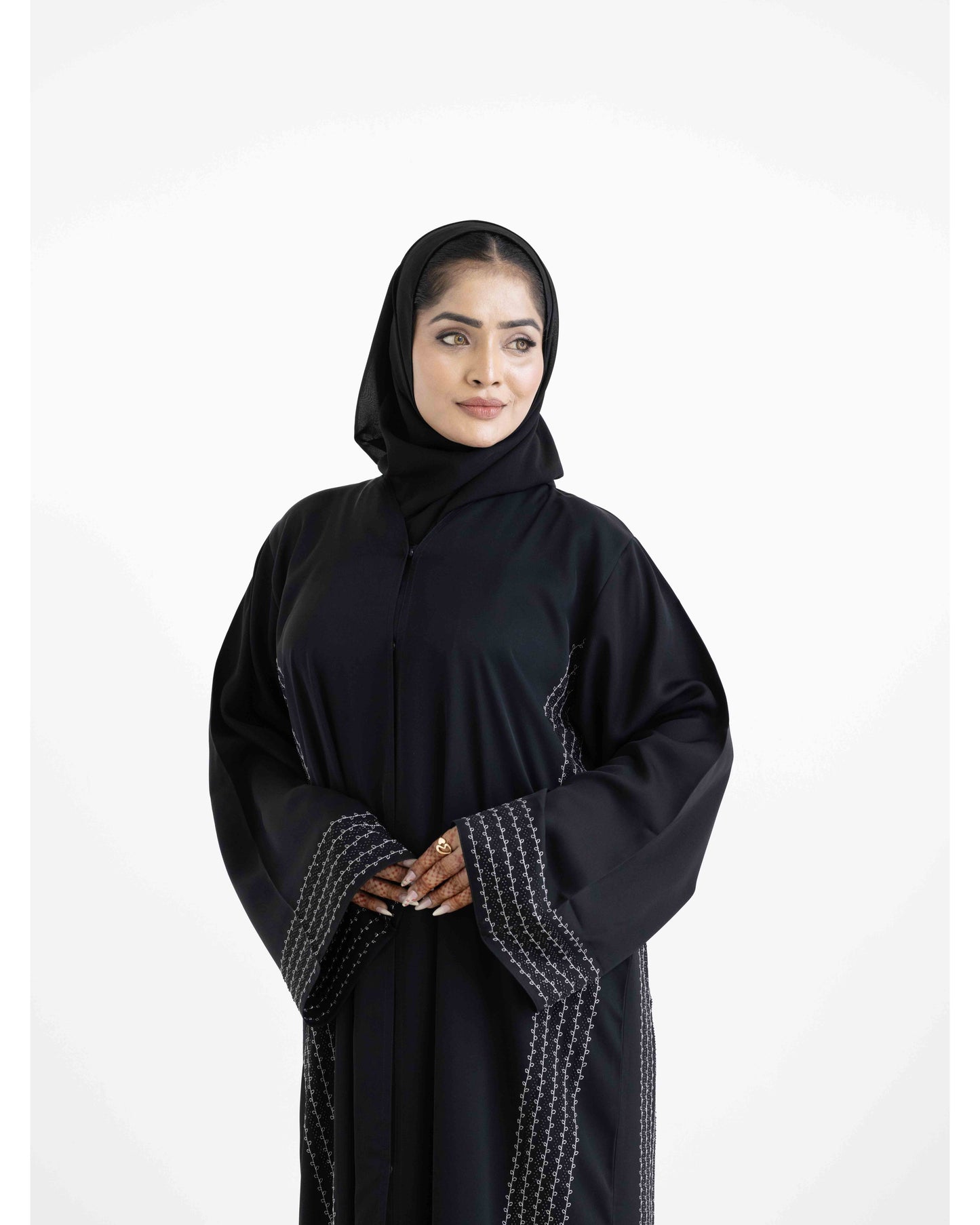 Moonlit Black Abaya