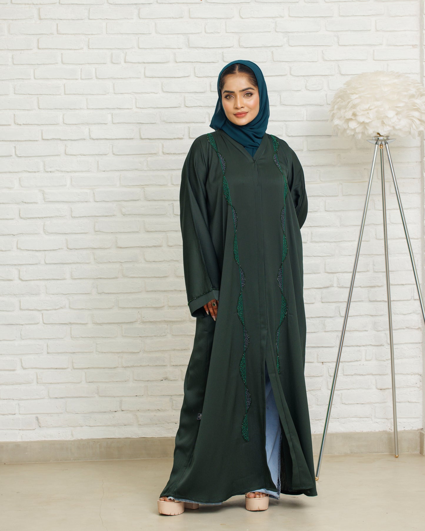 Mystic Green Abaya