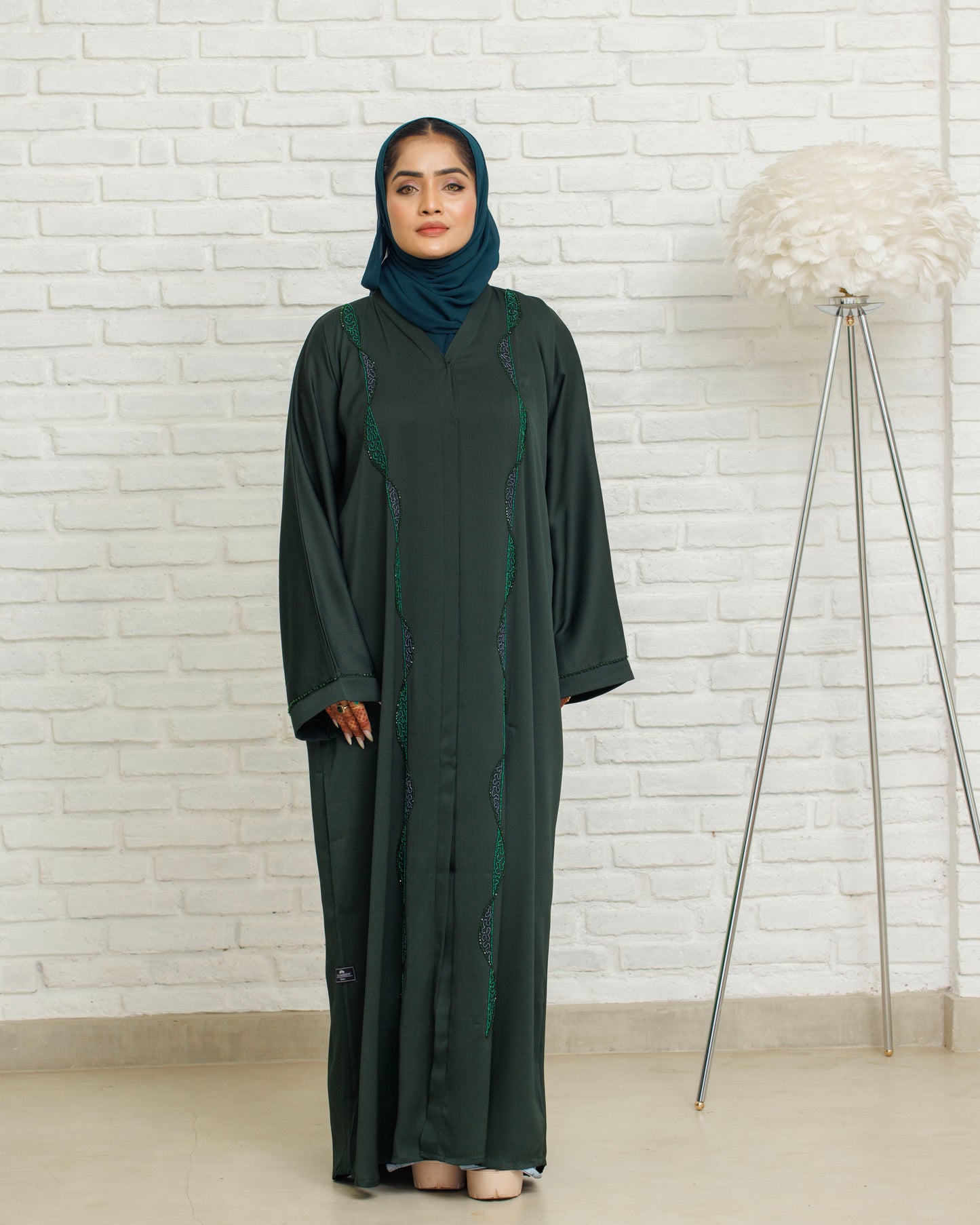 Mystic Green Abaya