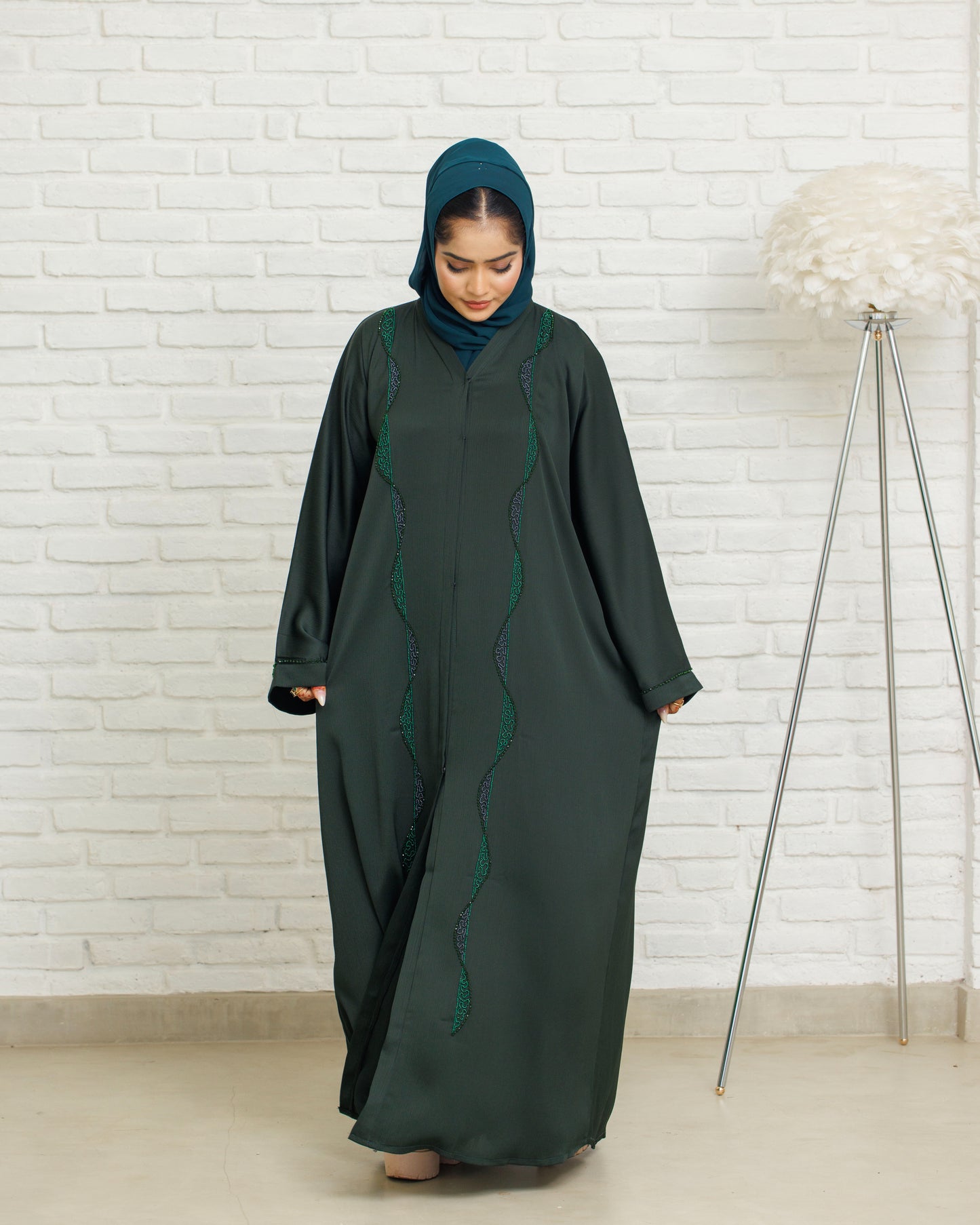 Mystic Green Abaya
