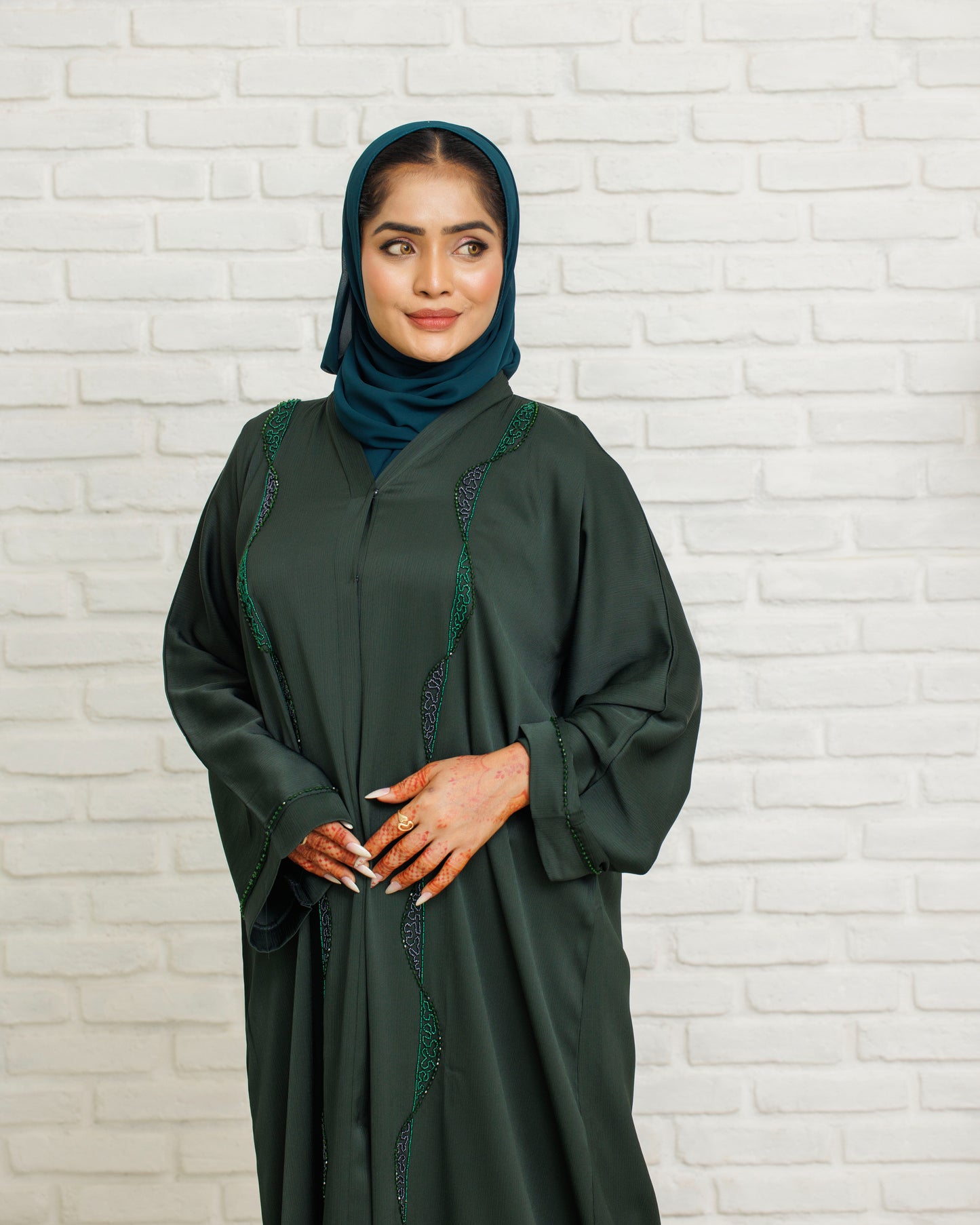 Mystic Green Abaya