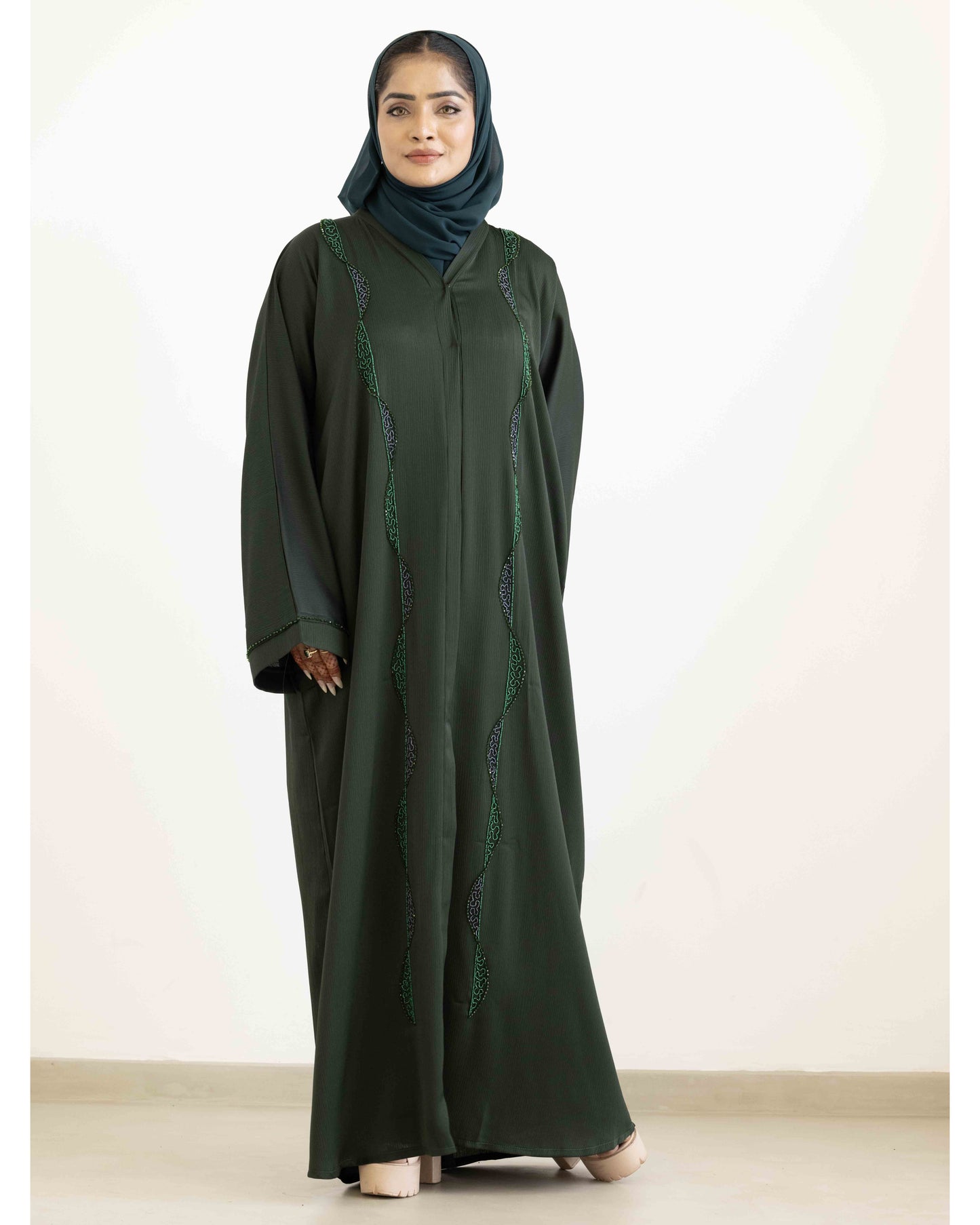 Mystic Green Abaya