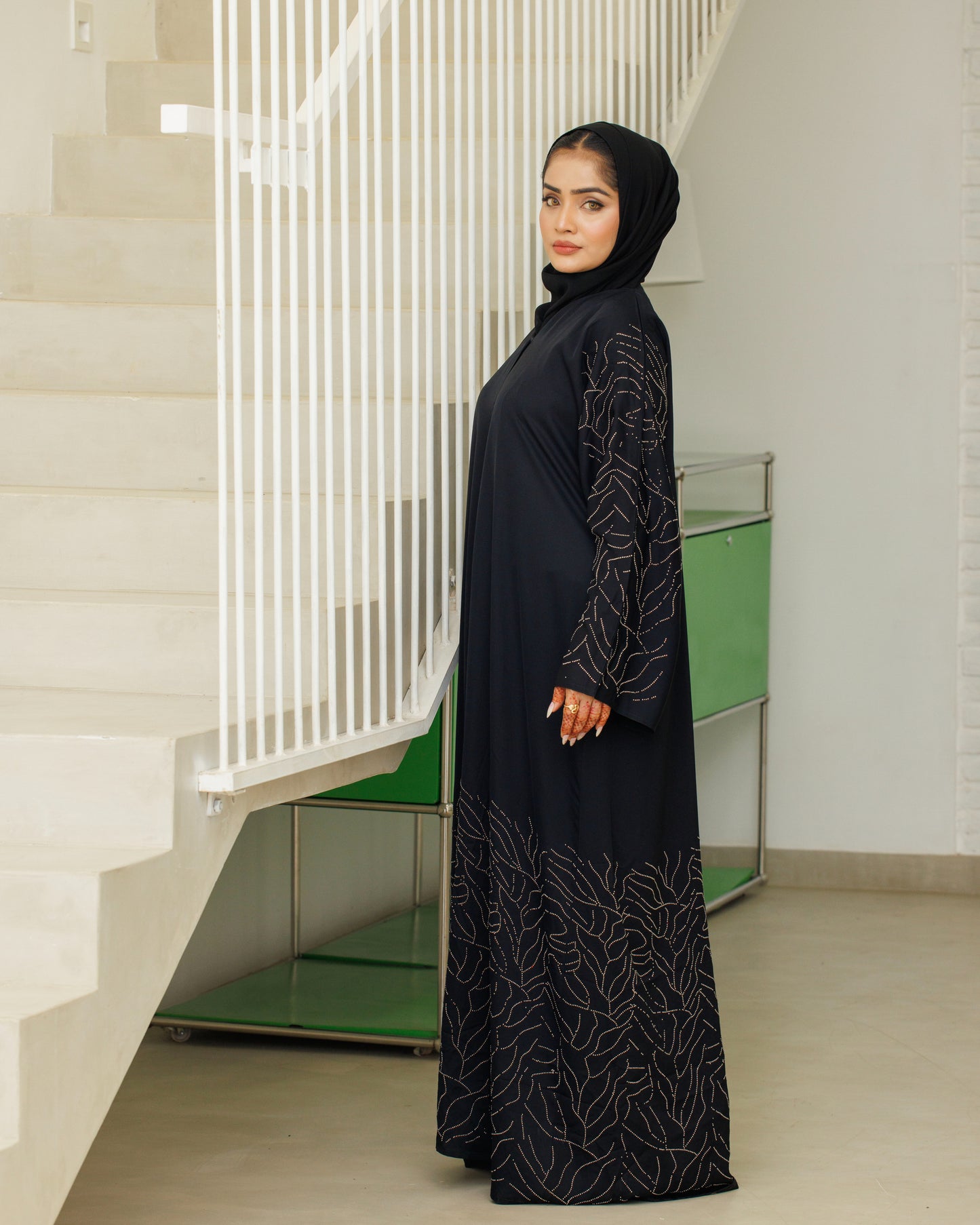Silver Mirage Abaya