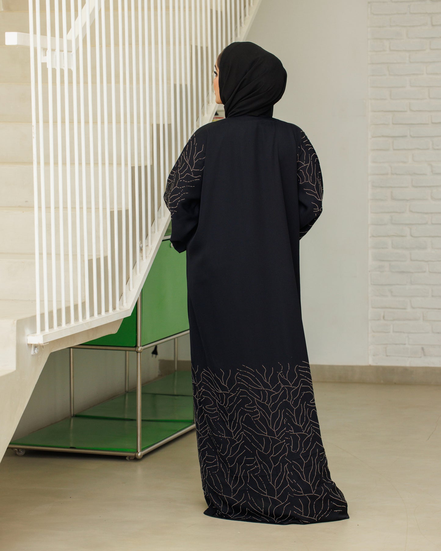 Silver Mirage Abaya