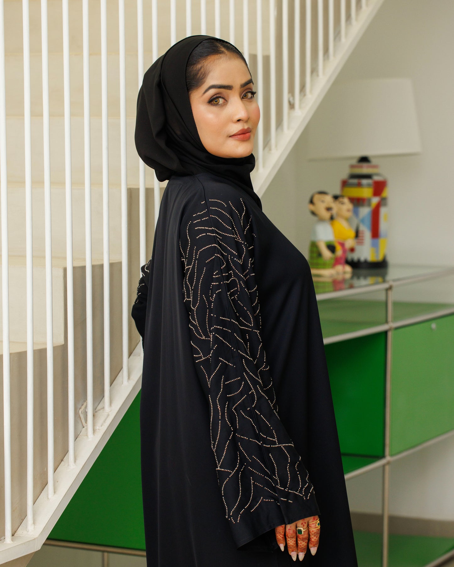 Silver Mirage Abaya