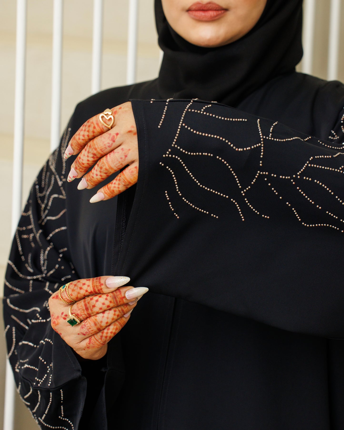 Silver Mirage Abaya