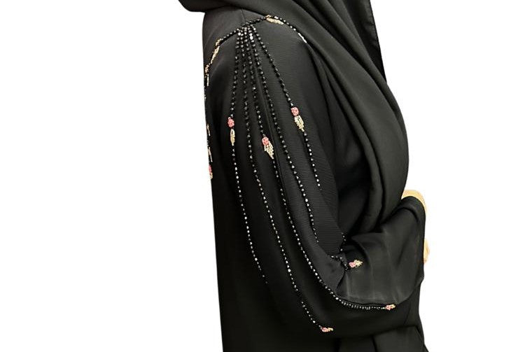 Midnight Rose Abaya