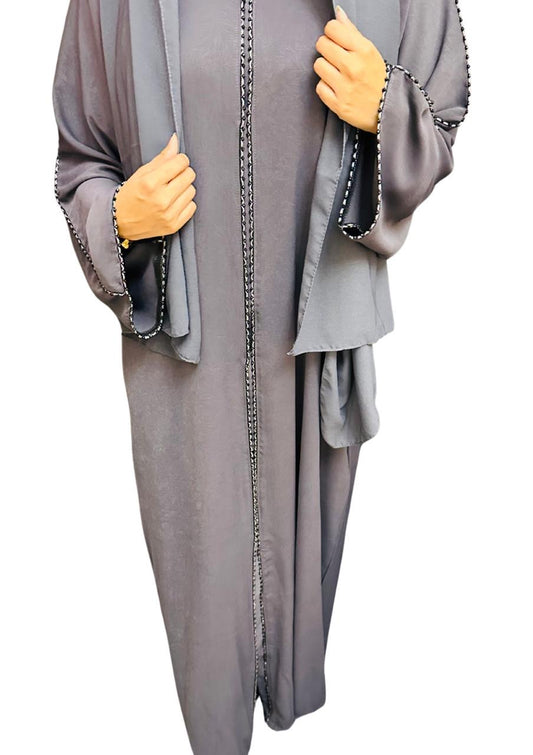 Divine Grey Abaya