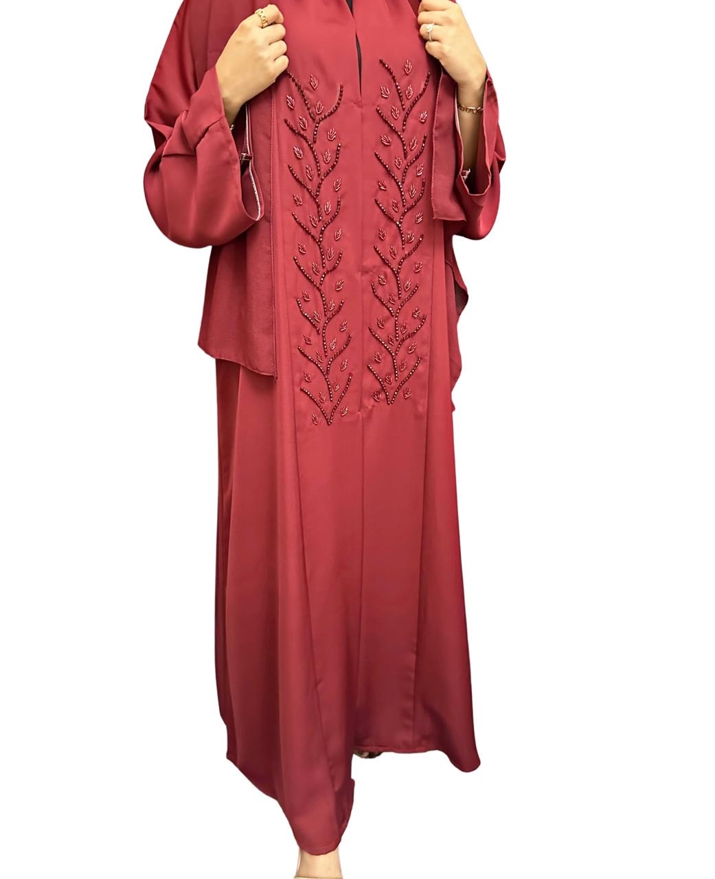 Dreamy Burgundy Abaya