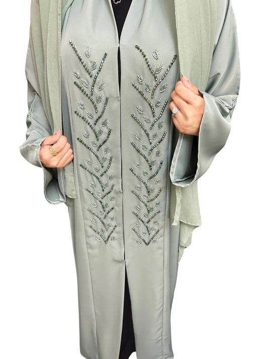 Dreamy Evergreen Abaya