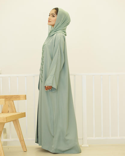 Dreamy Evergreen Abaya