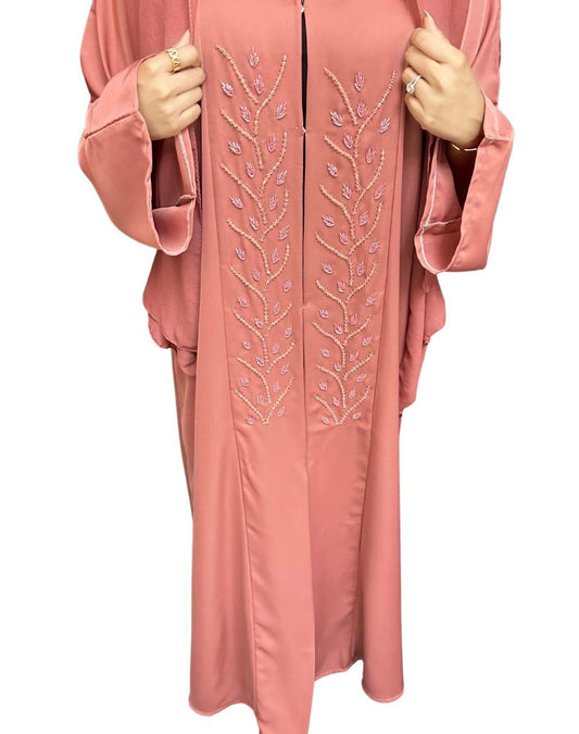 Dreamy Rose Petal Abaya