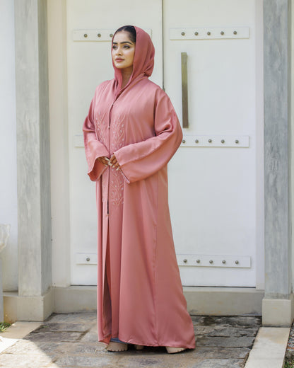 Dreamy Rose Petal Abaya