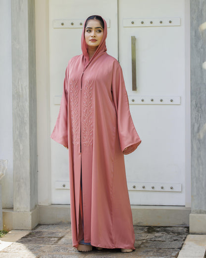 Dreamy Rose Petal Abaya