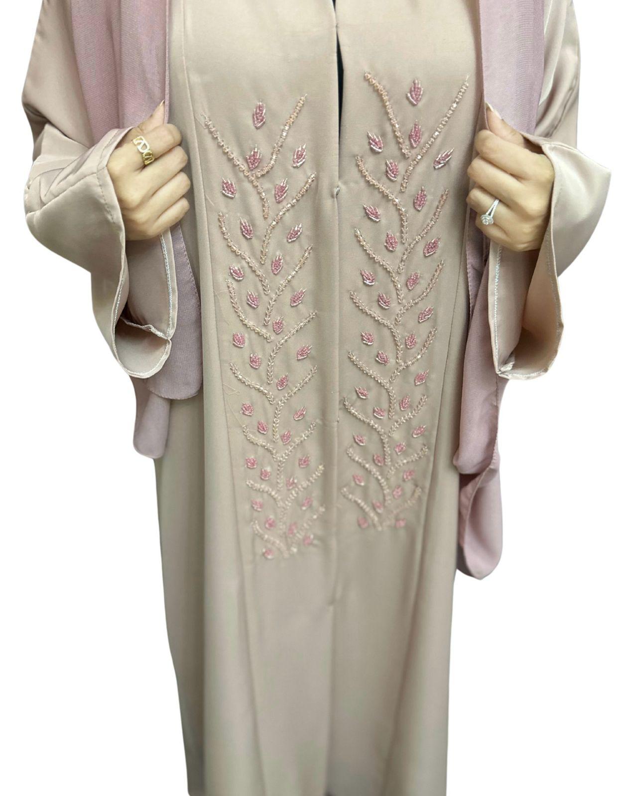 Dreamy Violet Blush Abaya